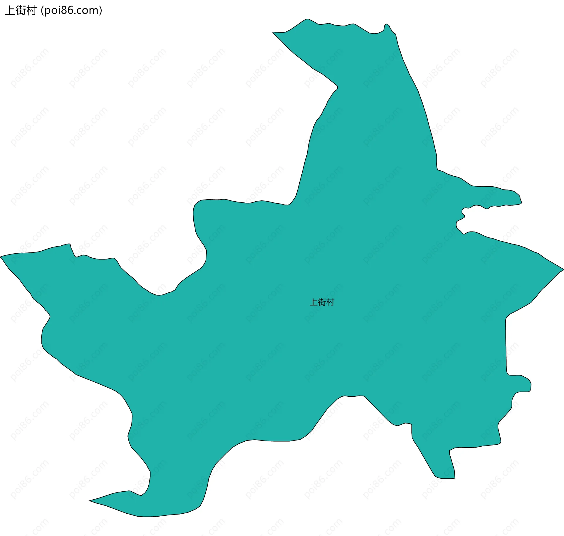 上街村边界地图