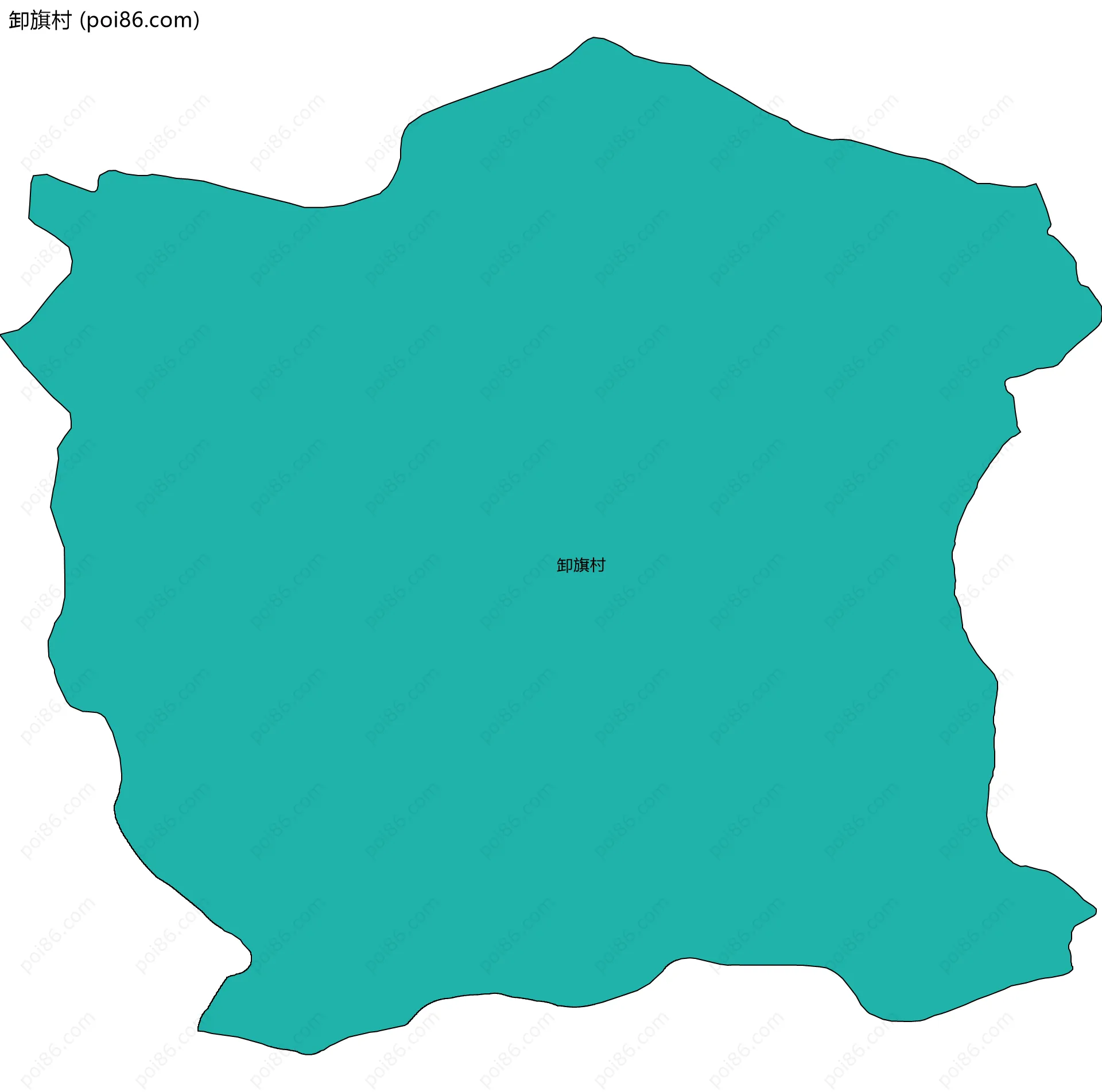 卸旗村边界地图