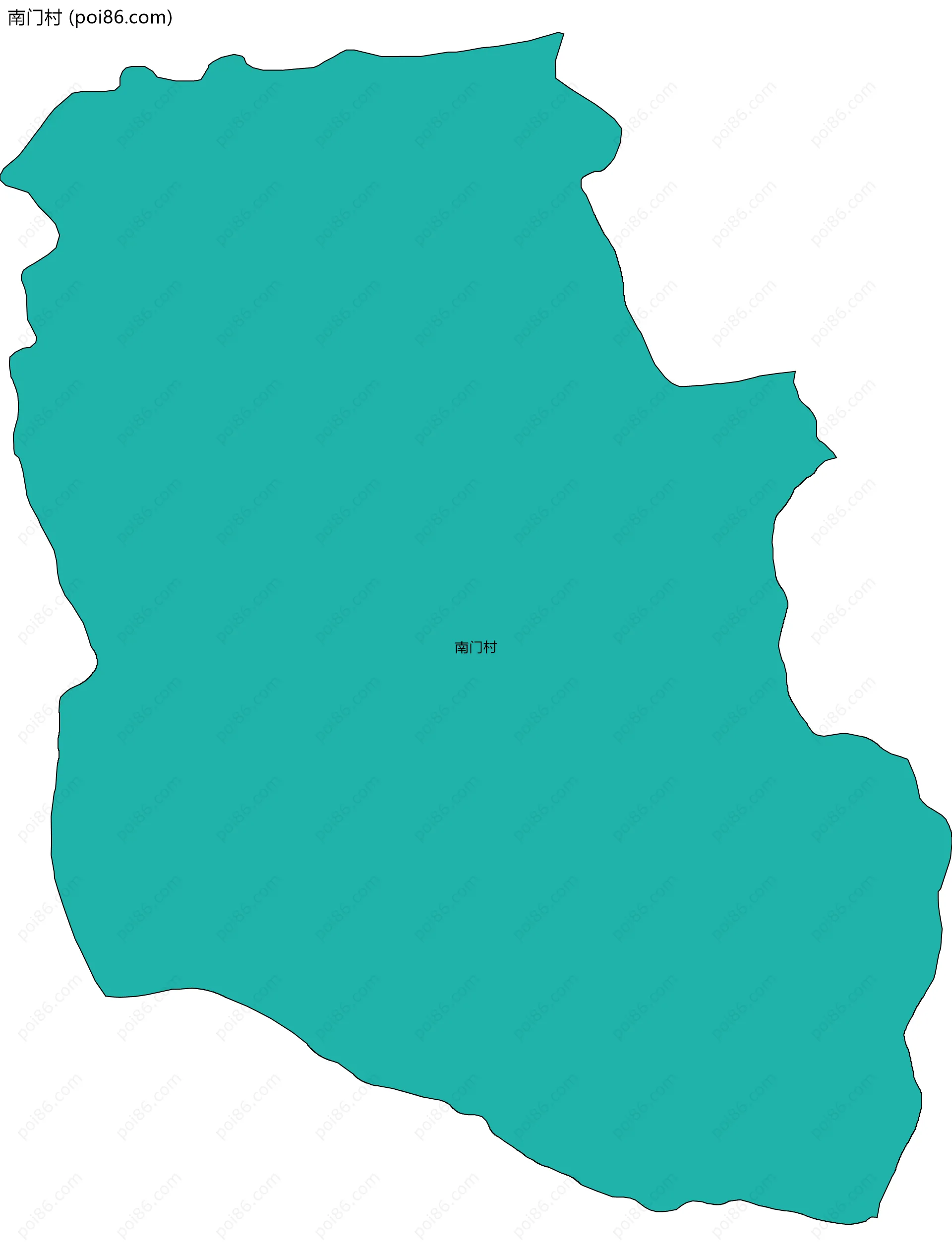 南门村边界地图