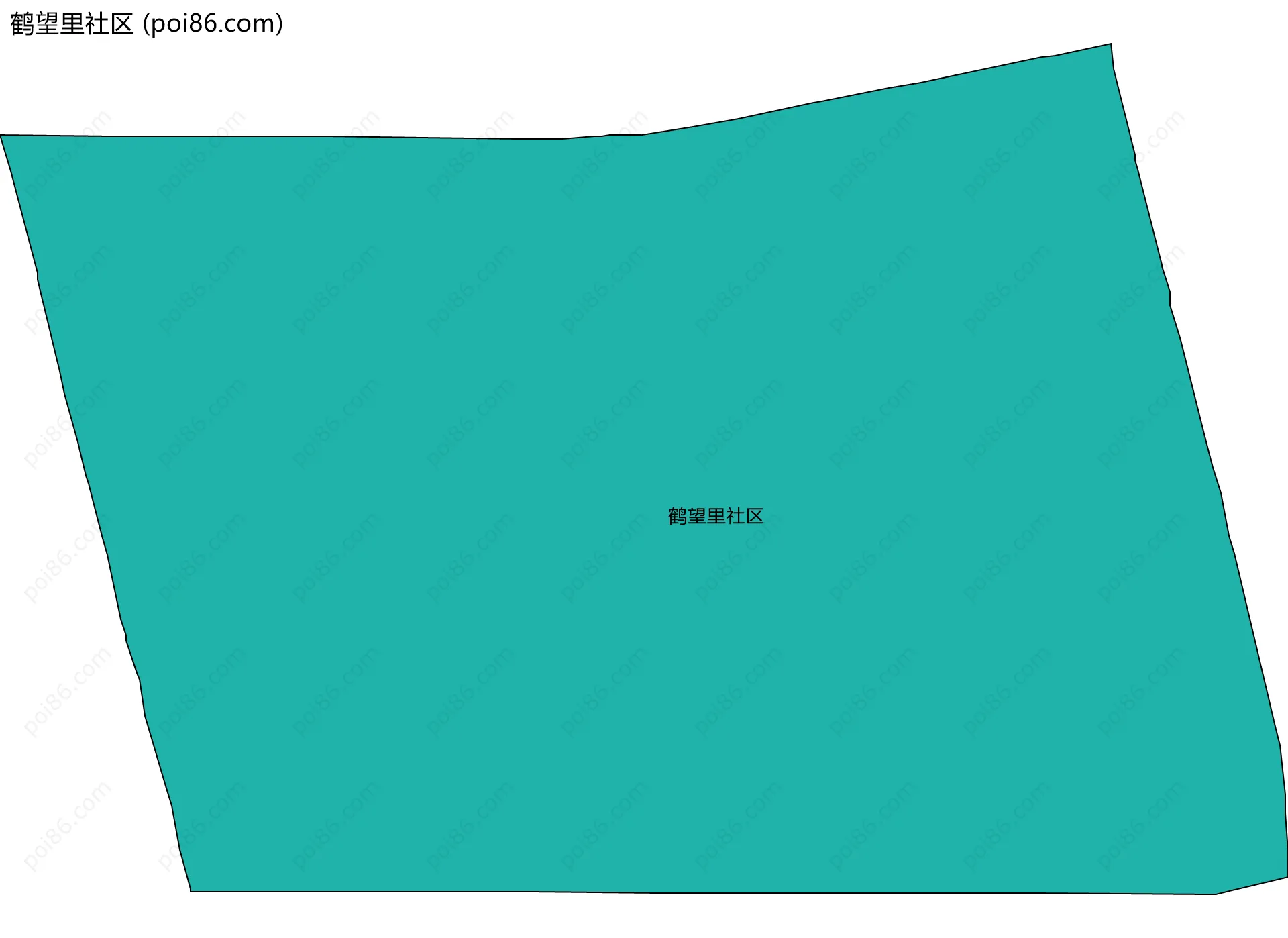 鹤望里社区边界地图
