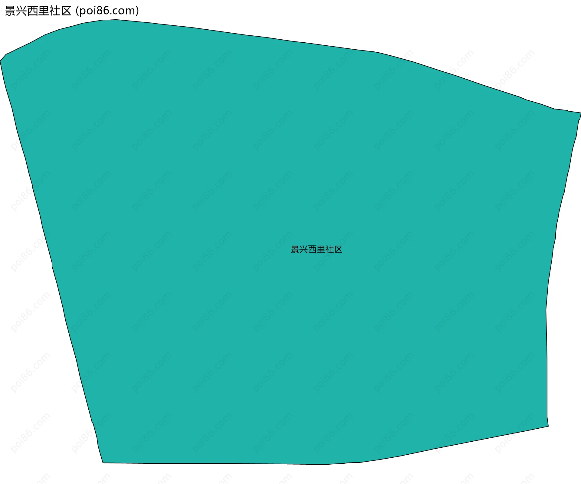 景兴西里社区边界地图