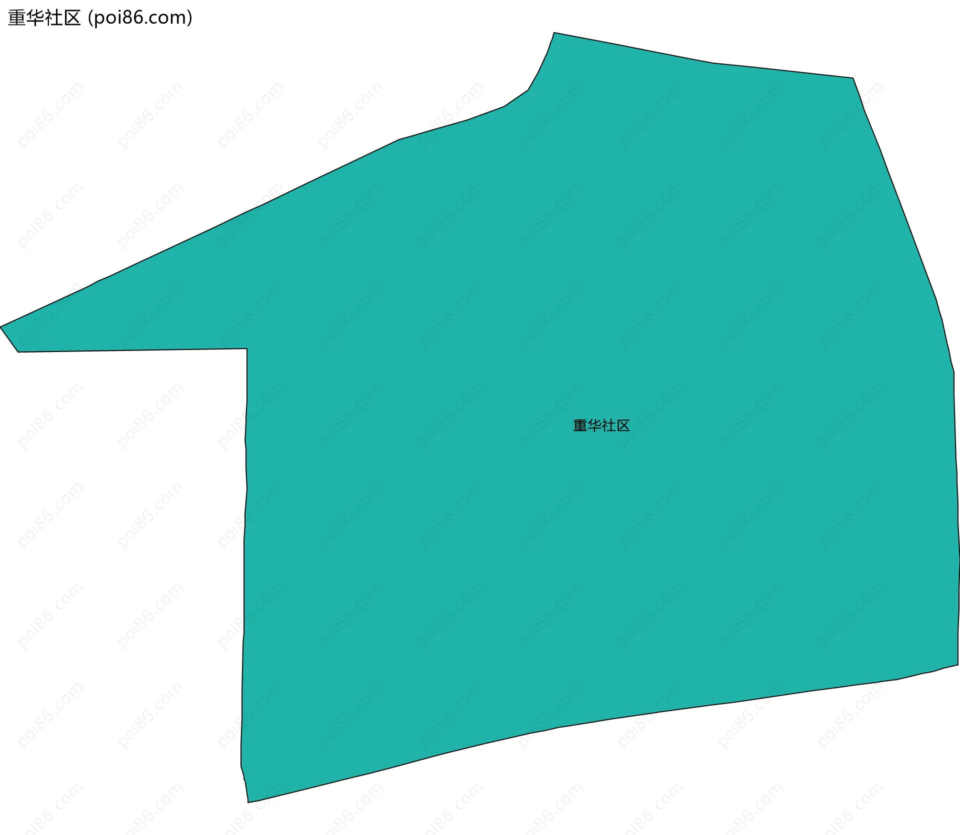 重华社区边界地图