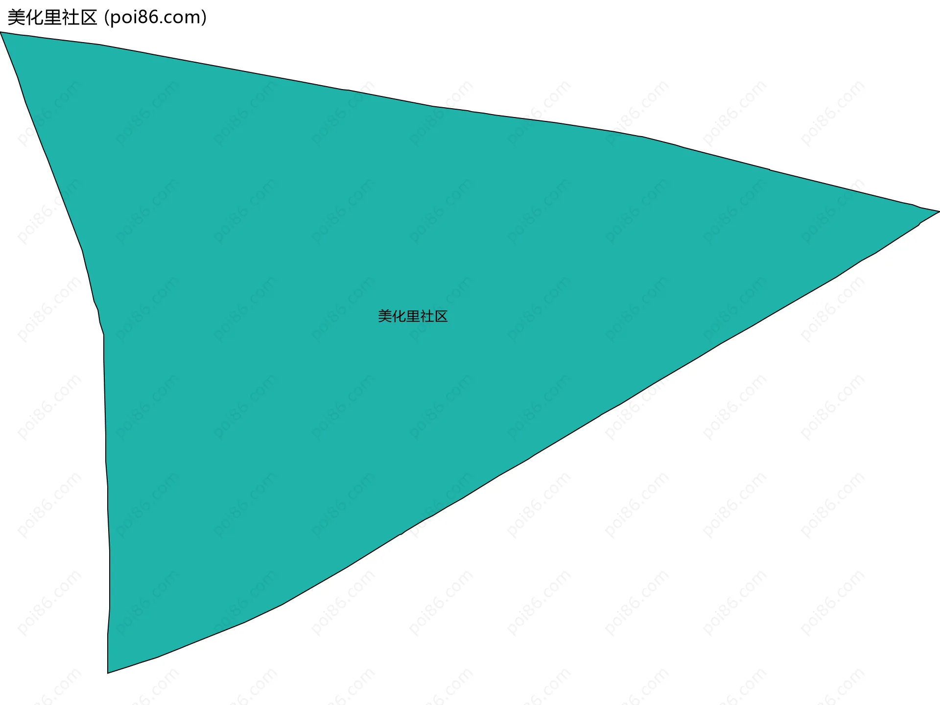 美化里社区边界地图