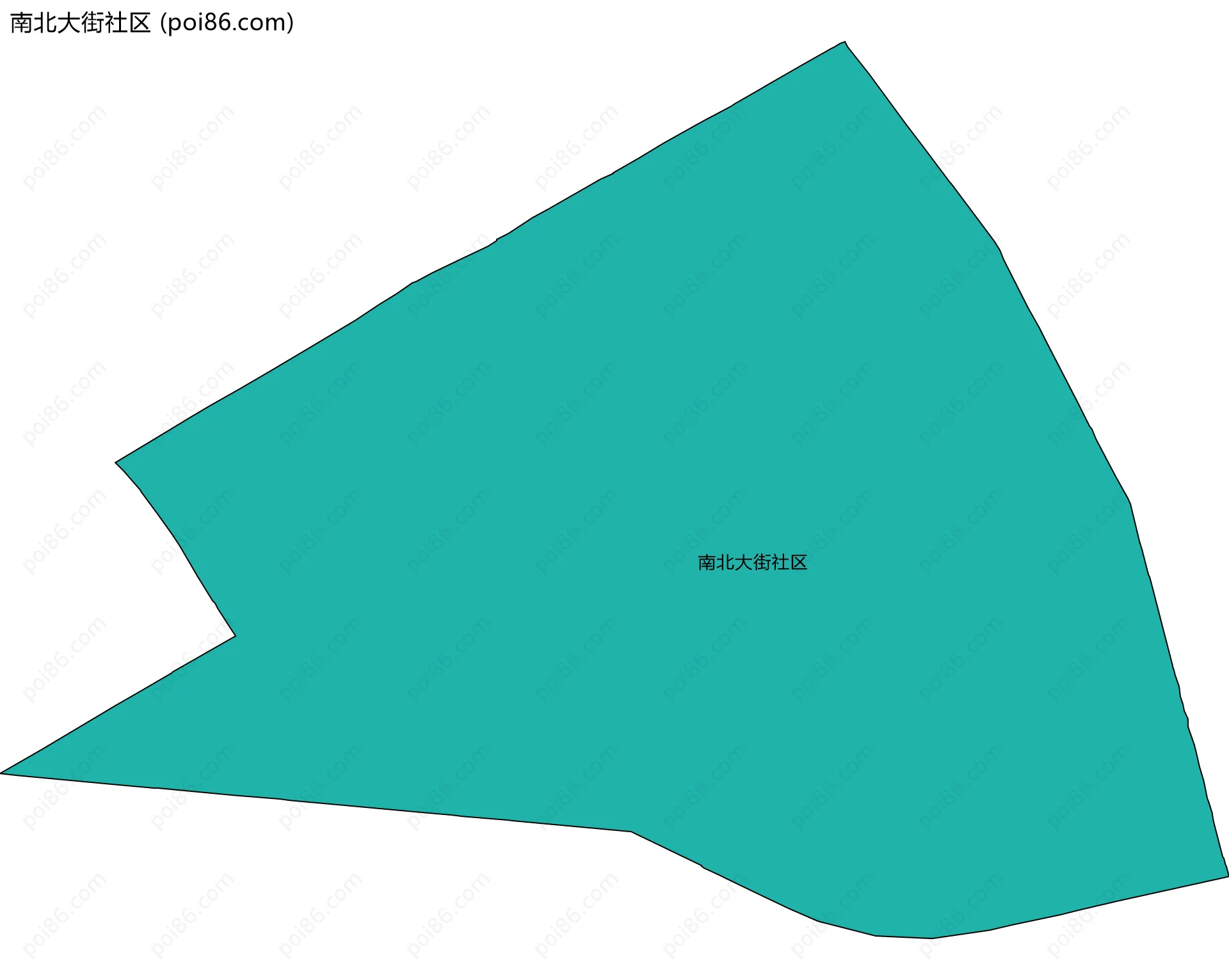 南北大街社区边界地图