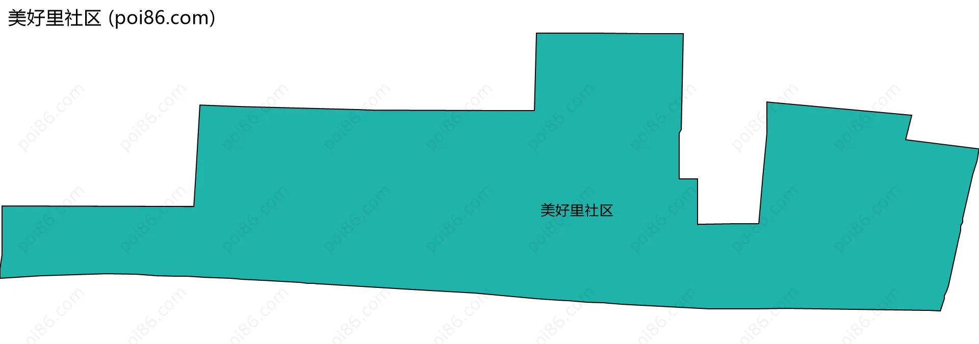 美好里社区边界地图