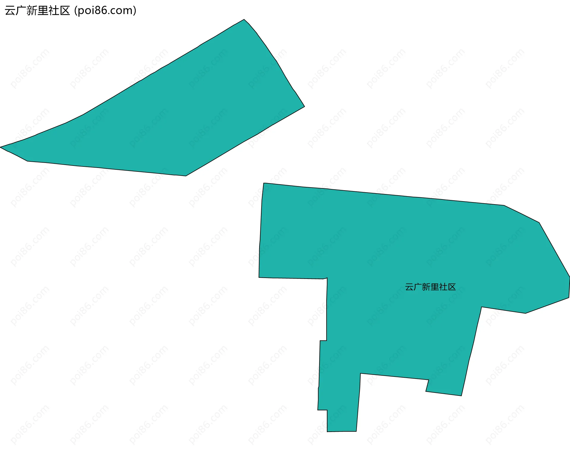 云广新里社区边界地图