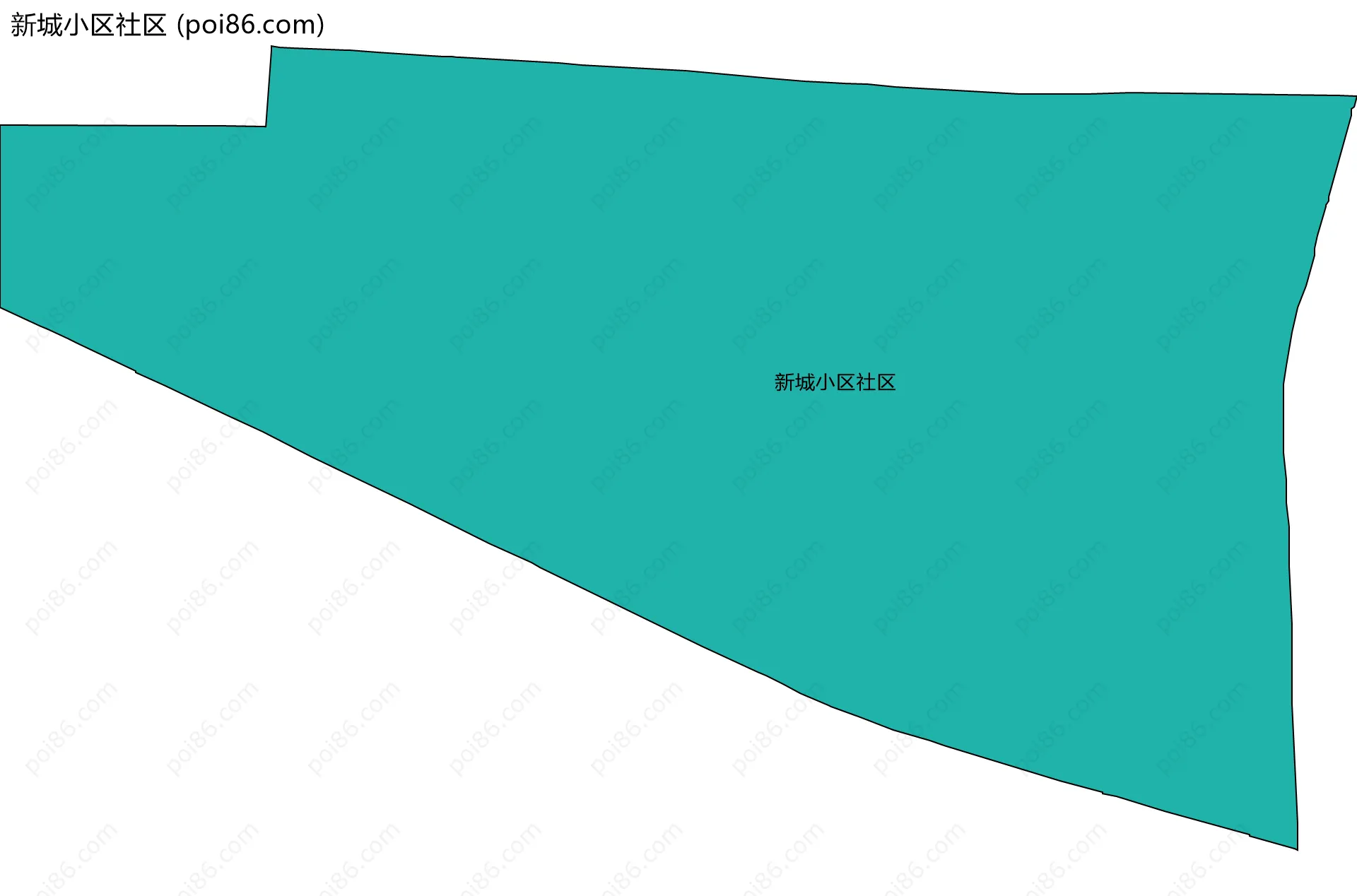 新城小区社区边界地图