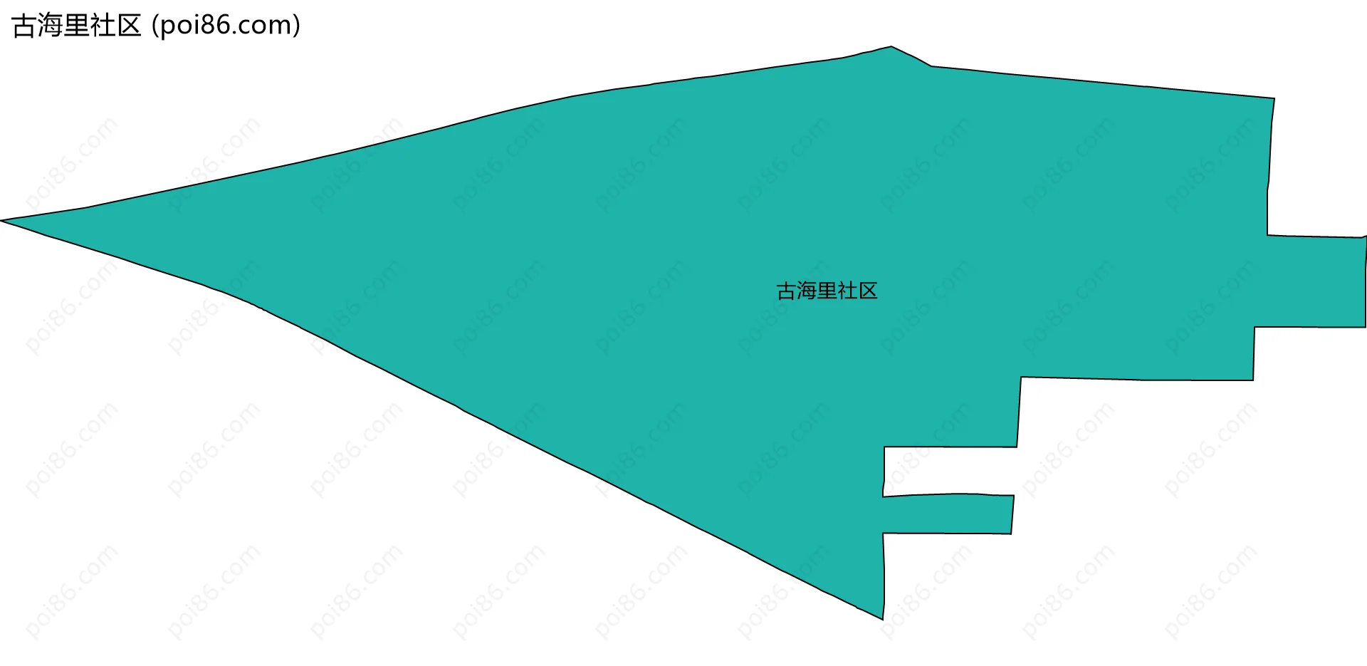 古海里社区边界地图