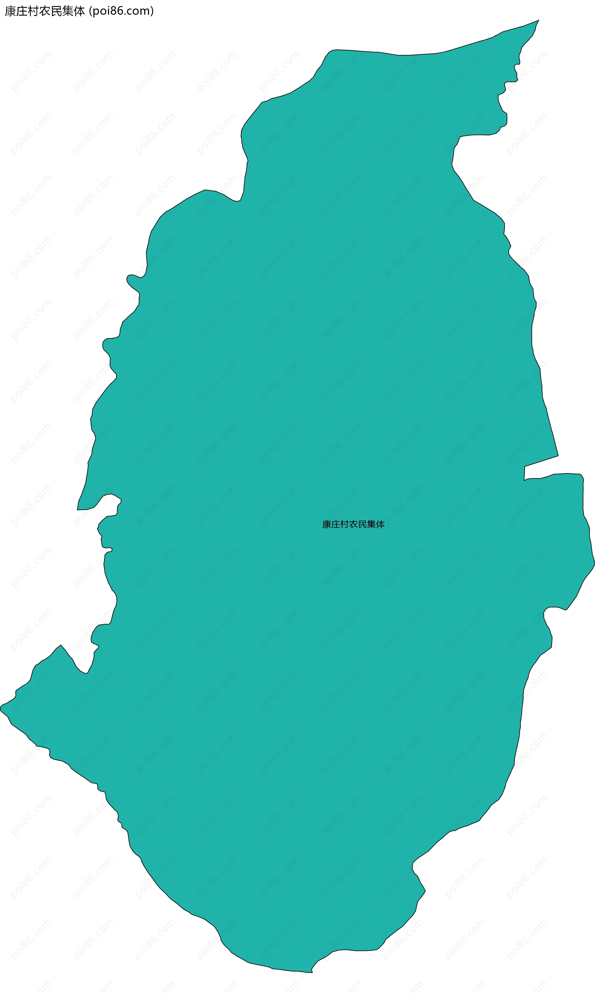 康庄村农民集体边界地图