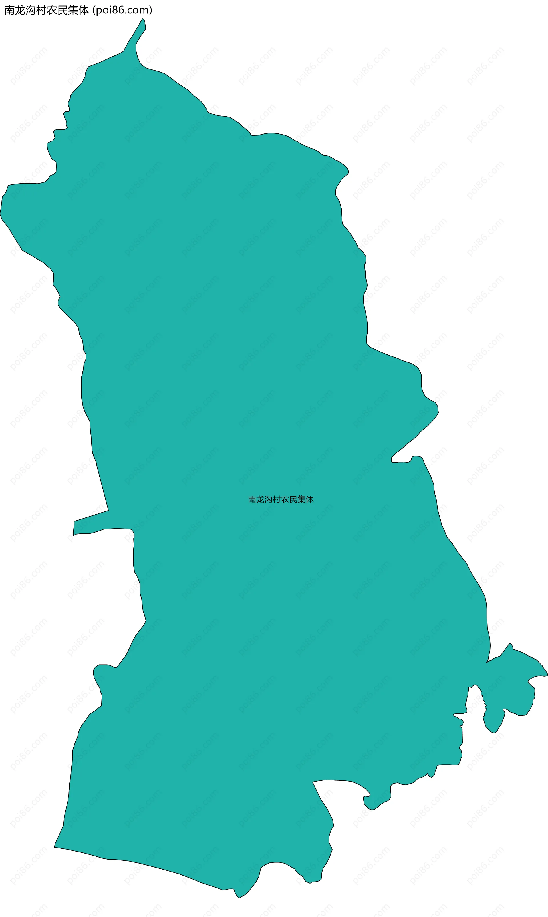 南龙沟村农民集体边界地图