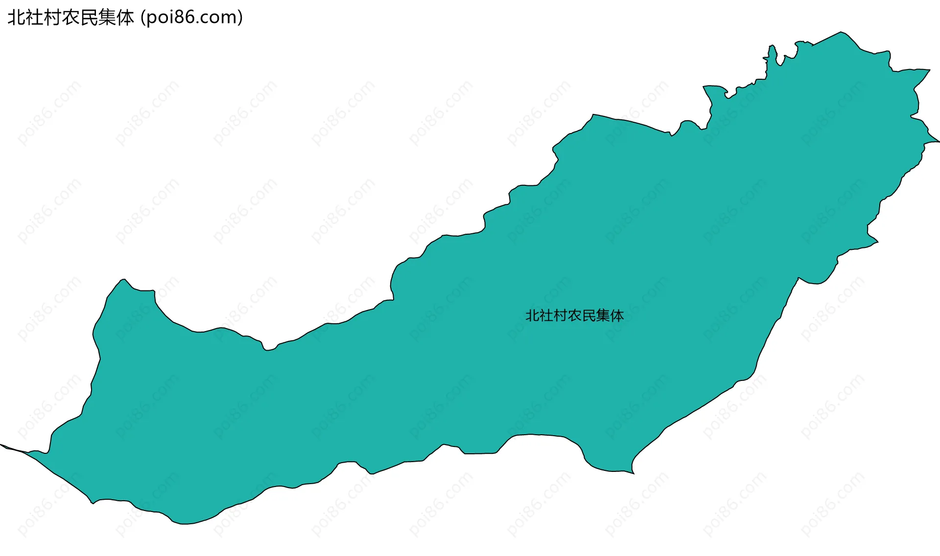 北社村农民集体边界地图