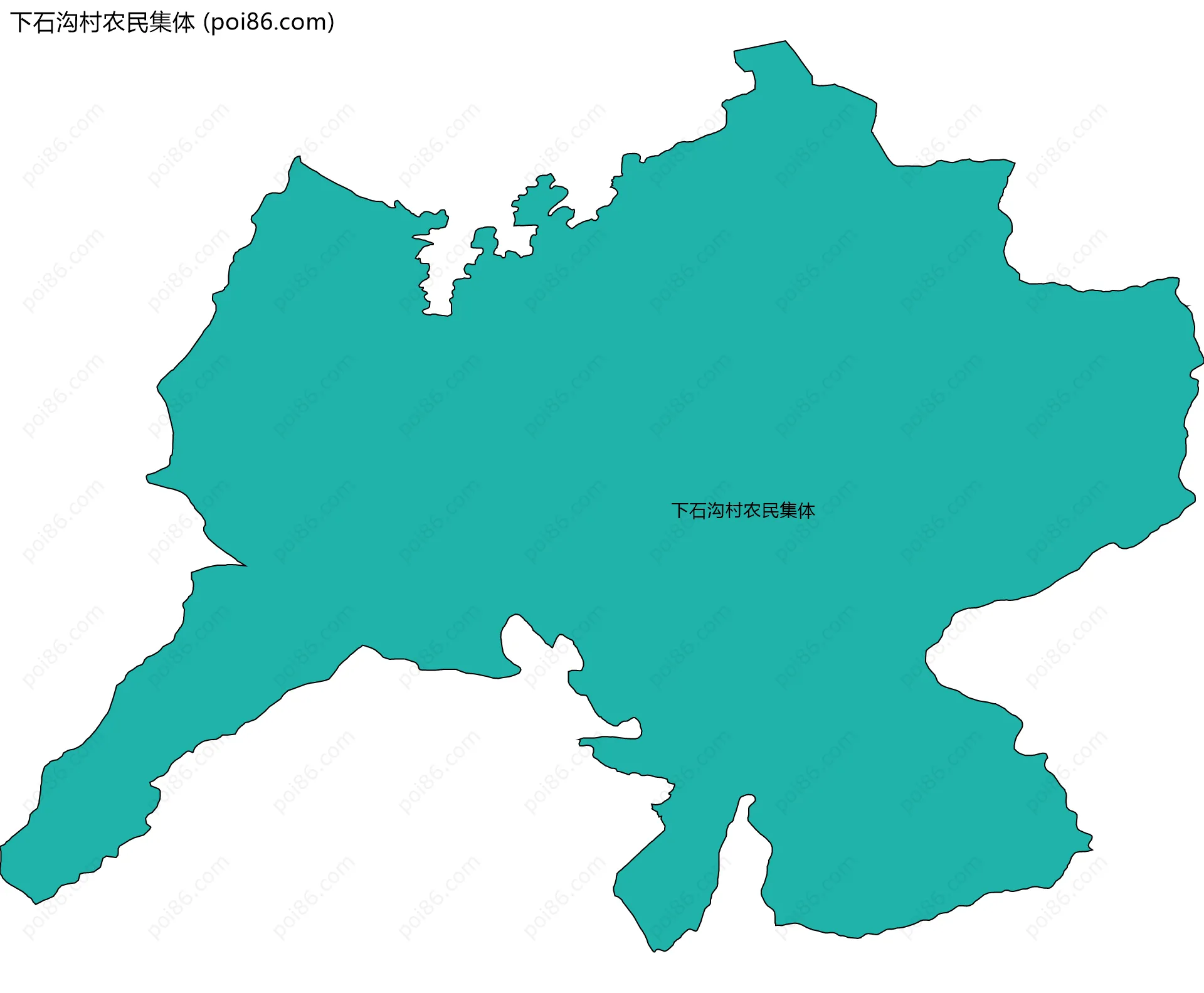 下石沟村农民集体边界地图