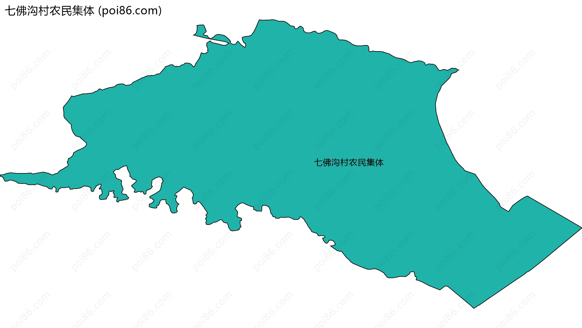 七佛沟村农民集体边界地图