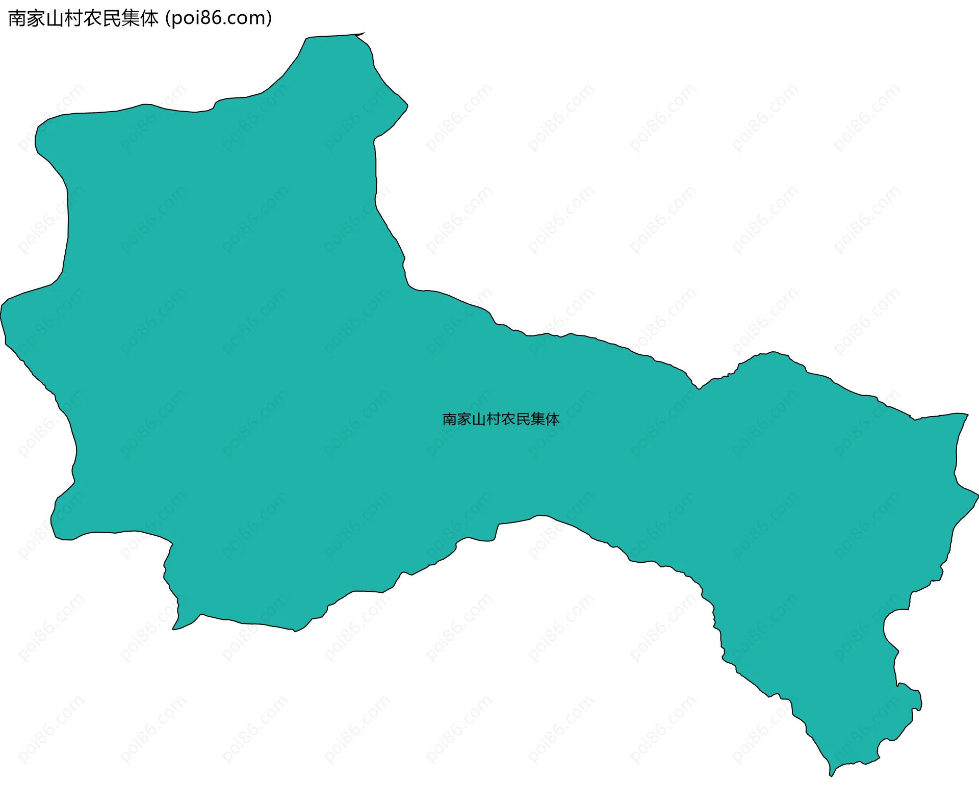 南家山村农民集体边界地图