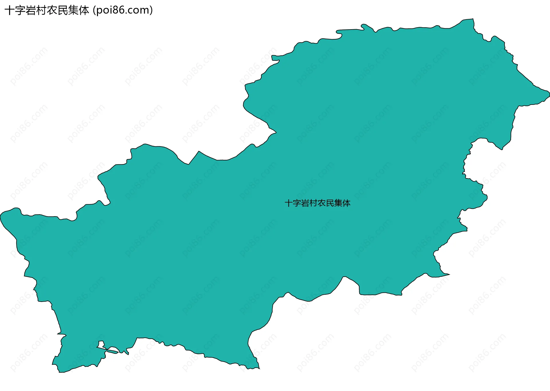 十字岩村农民集体边界地图