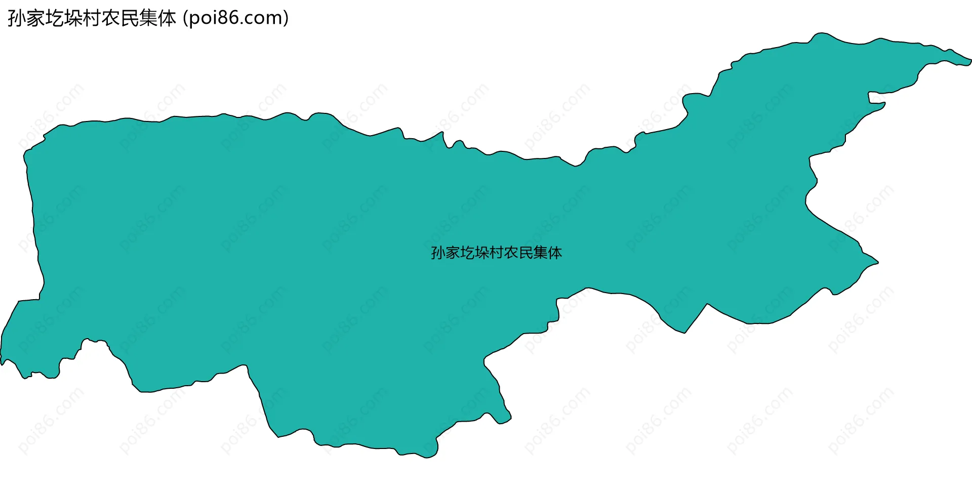 孙家圪垛村农民集体边界地图