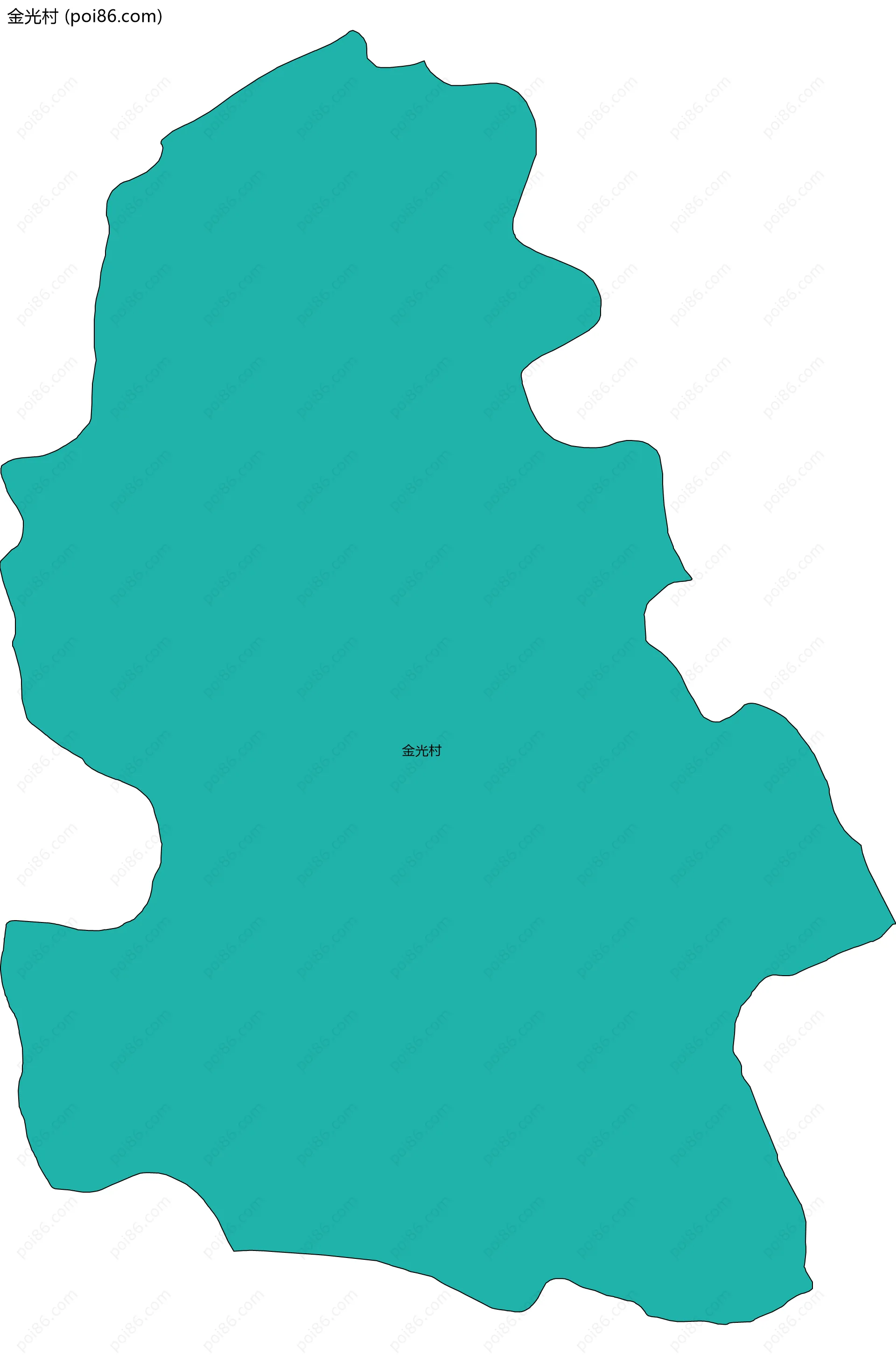 金光村边界地图