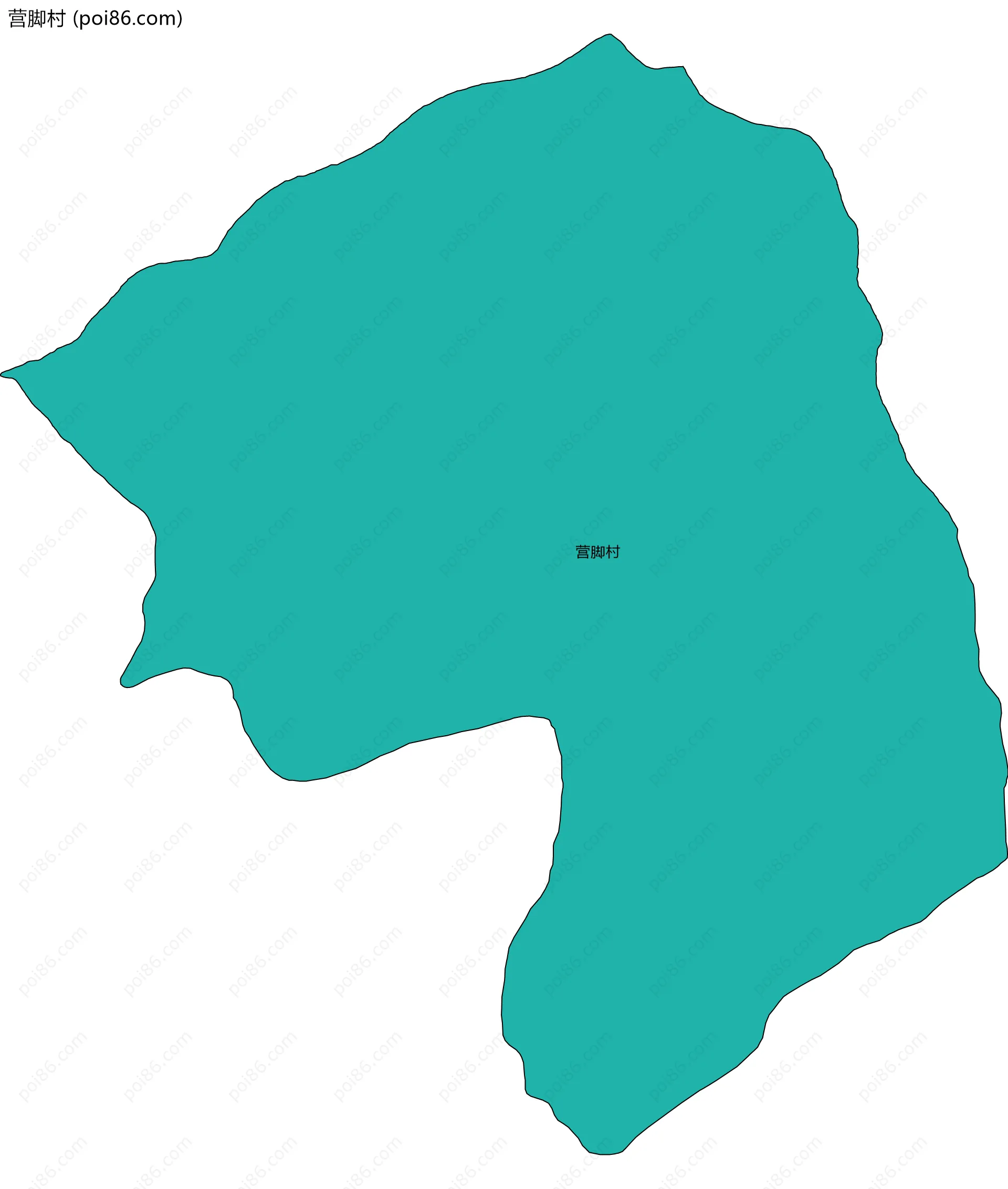 营脚村边界地图