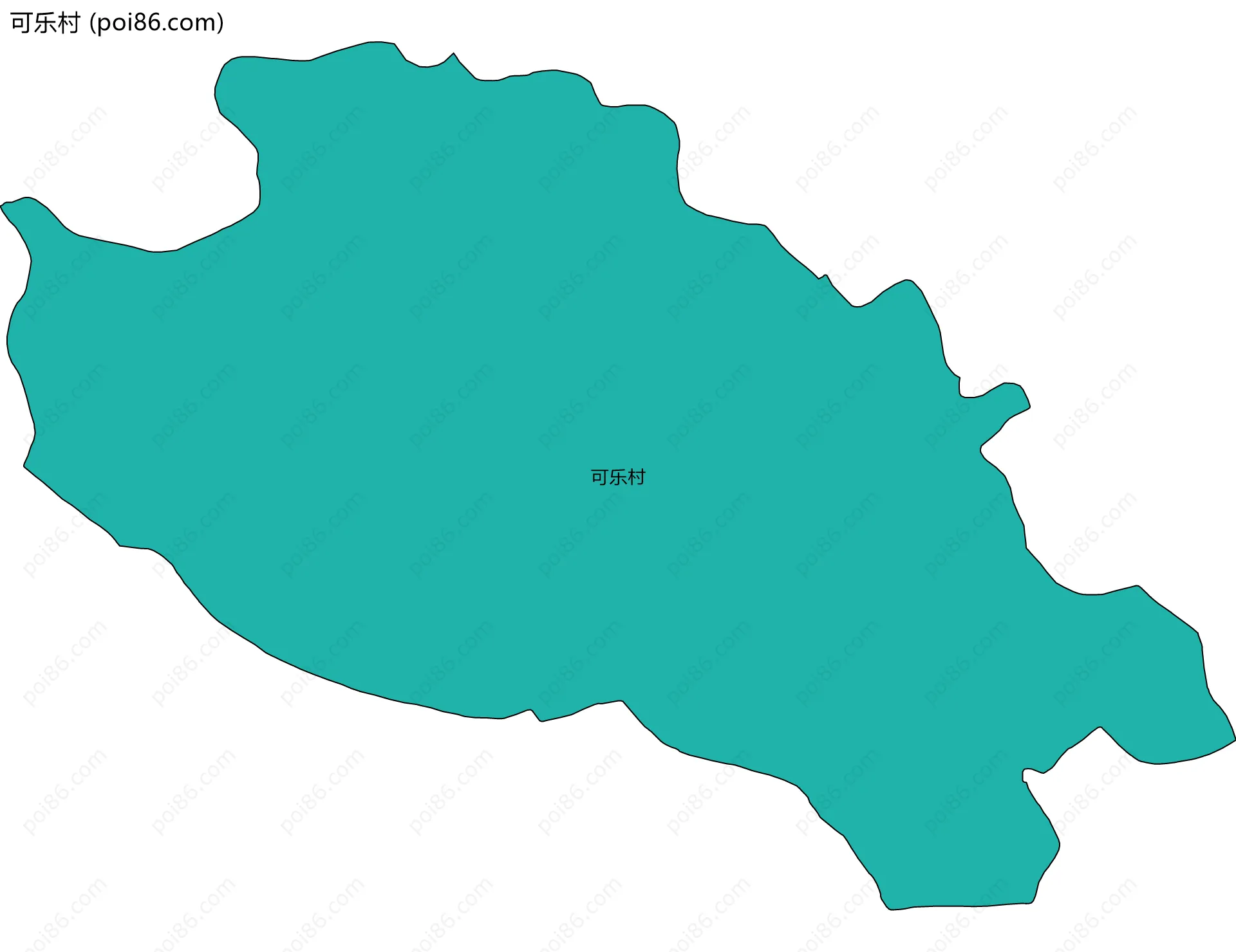 可乐村边界地图