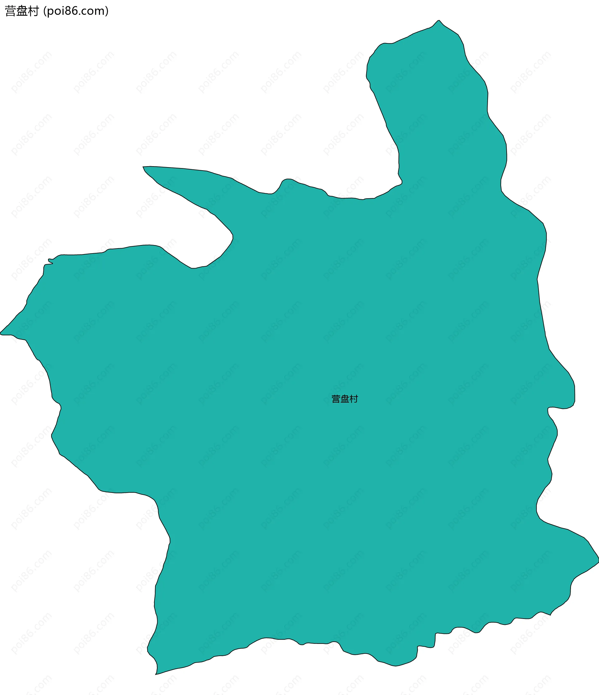 营盘村边界地图