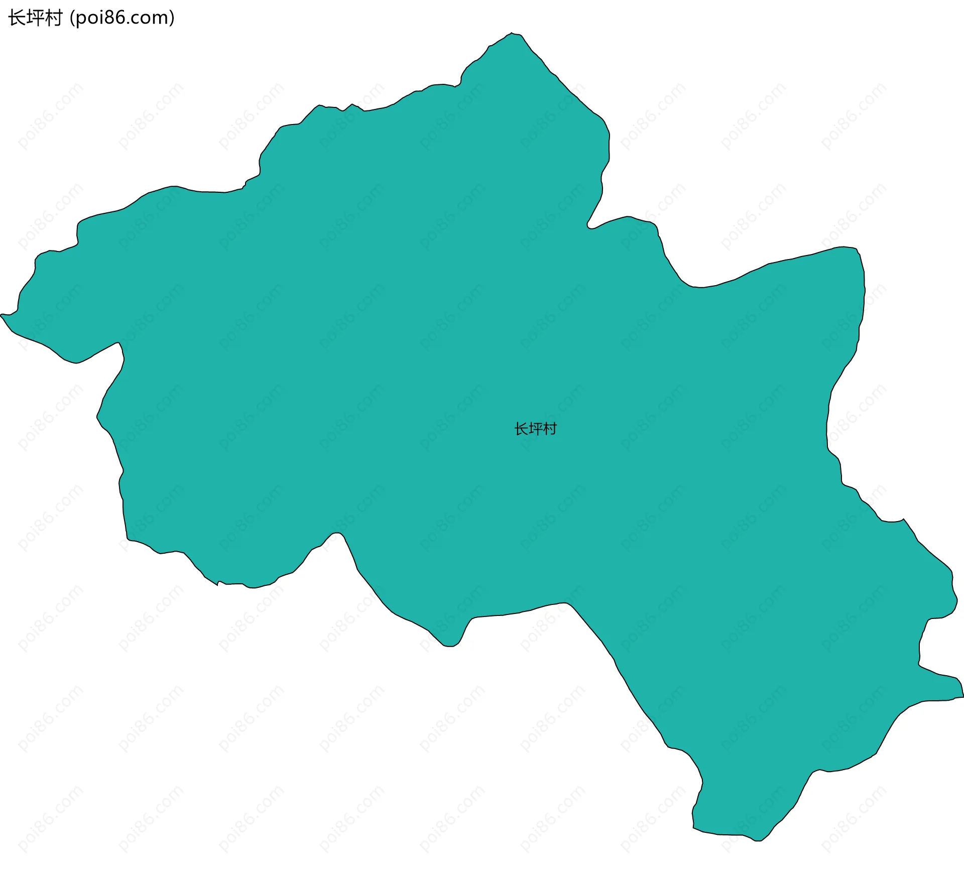 长坪村边界地图