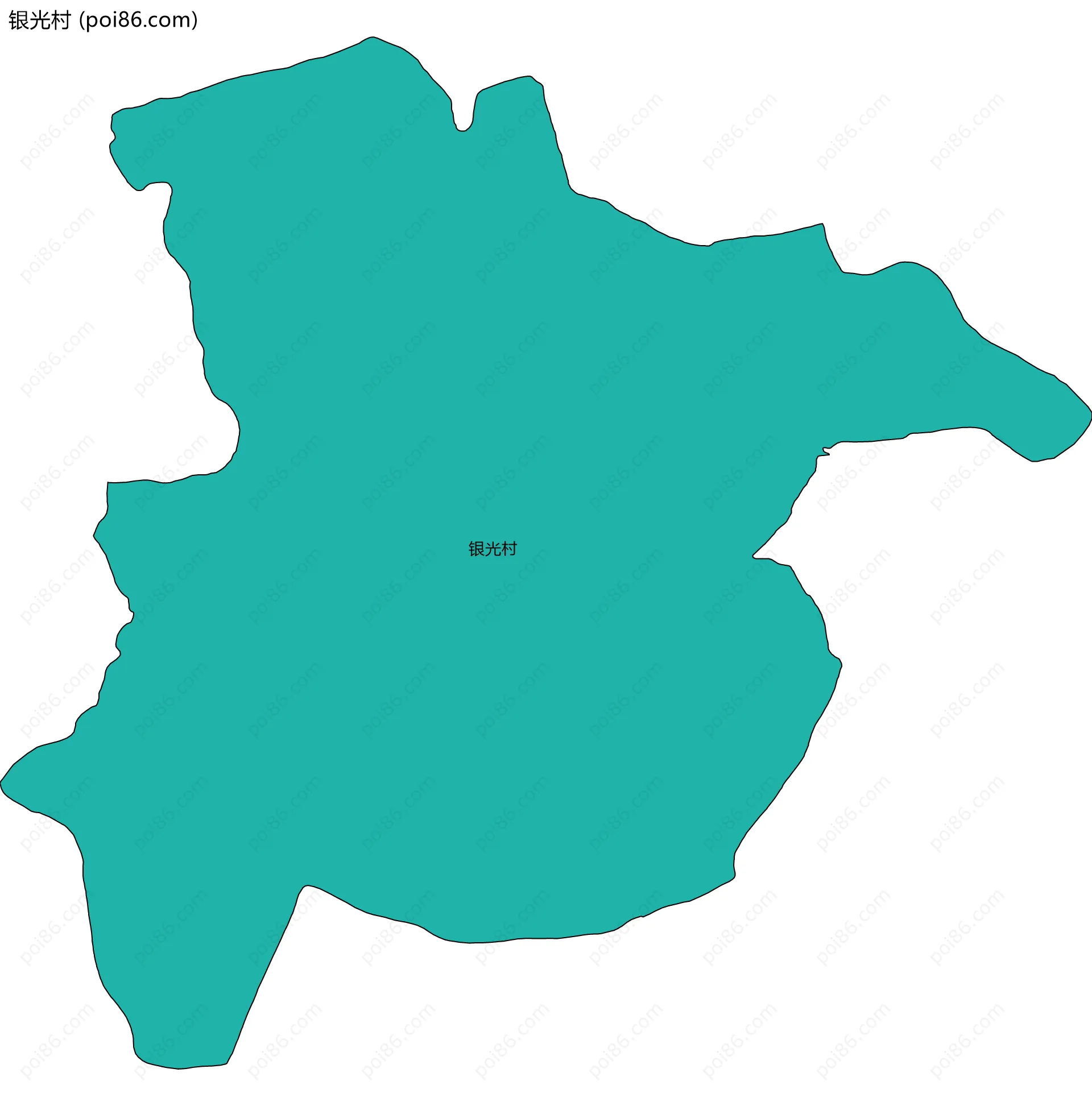 银光村边界地图