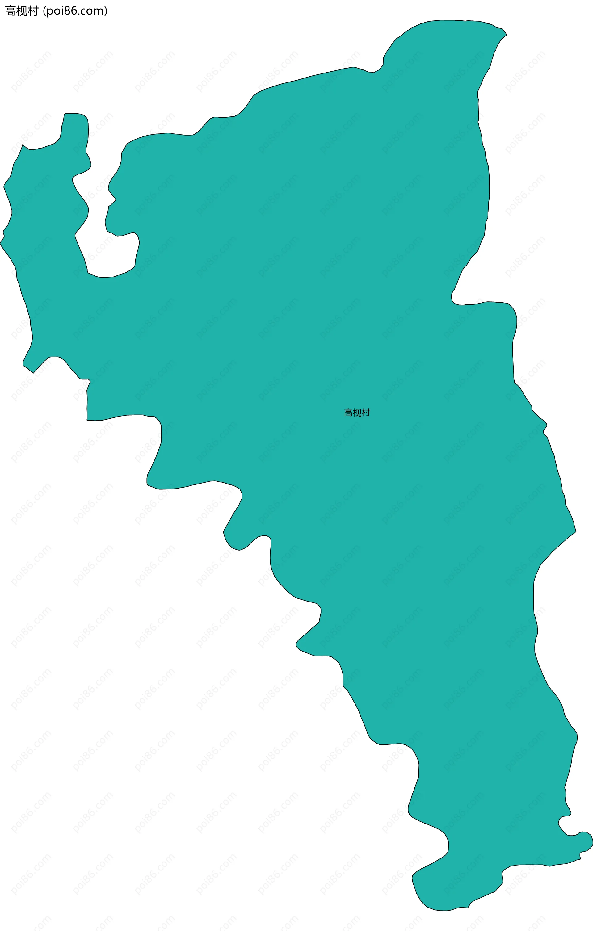 高枧村边界地图