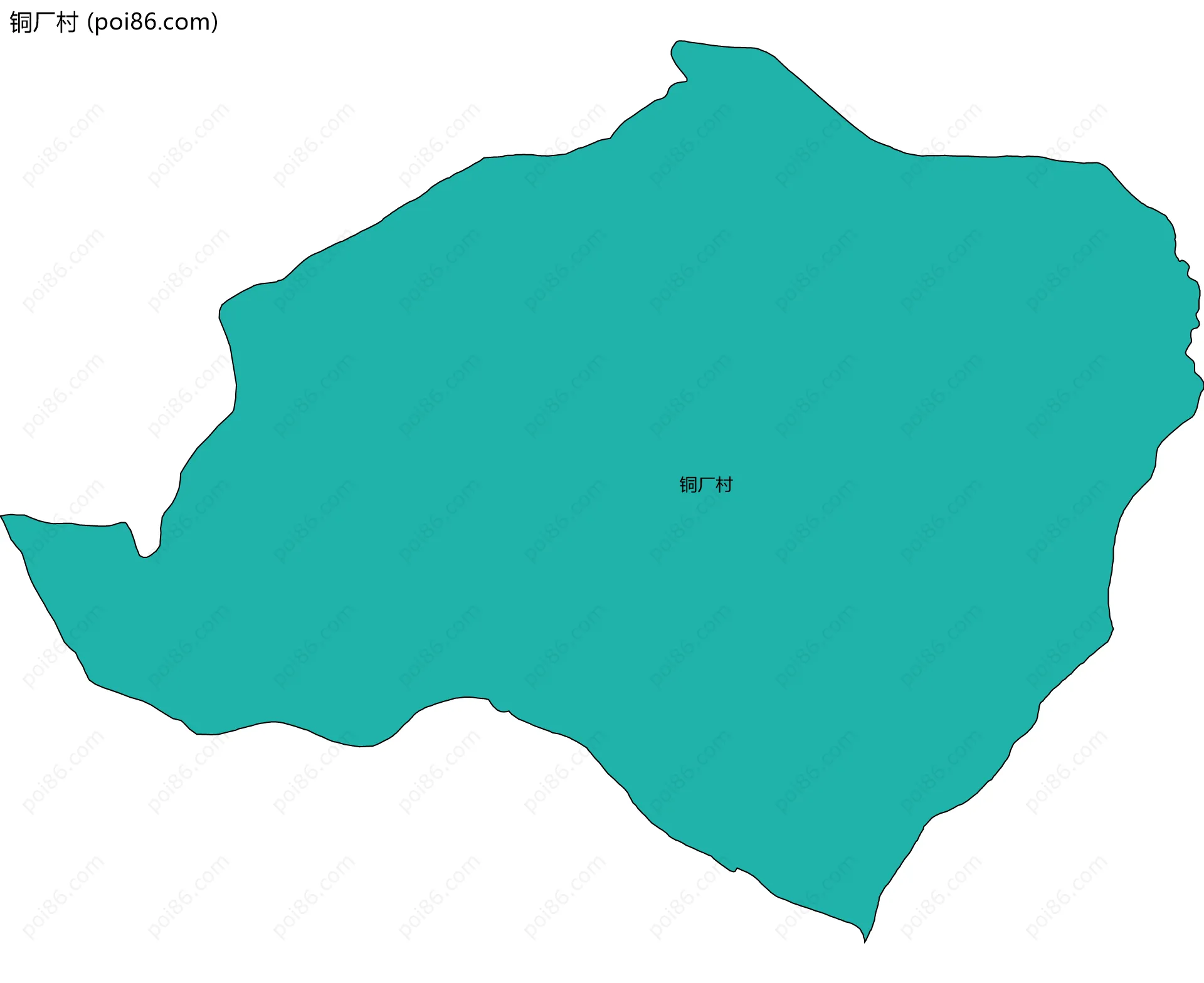 铜厂村边界地图