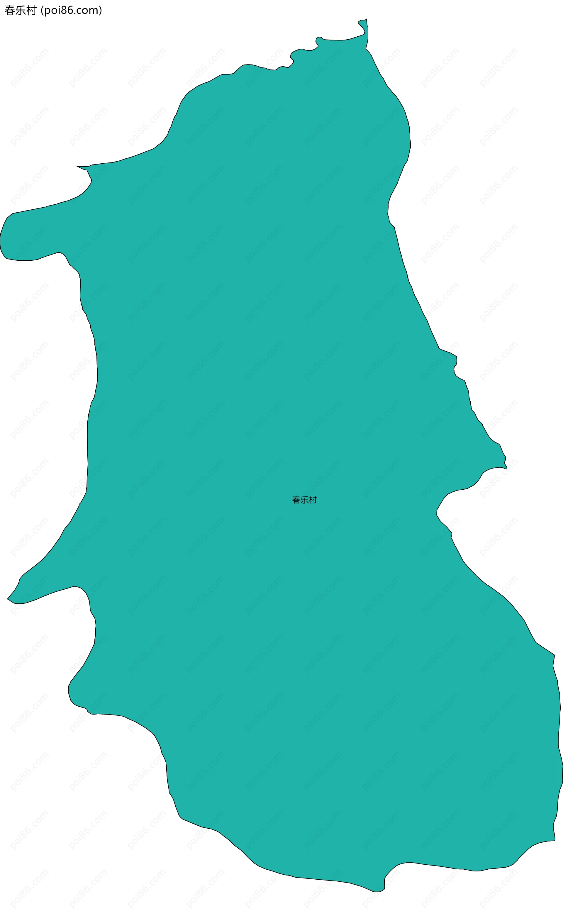 春乐村边界地图