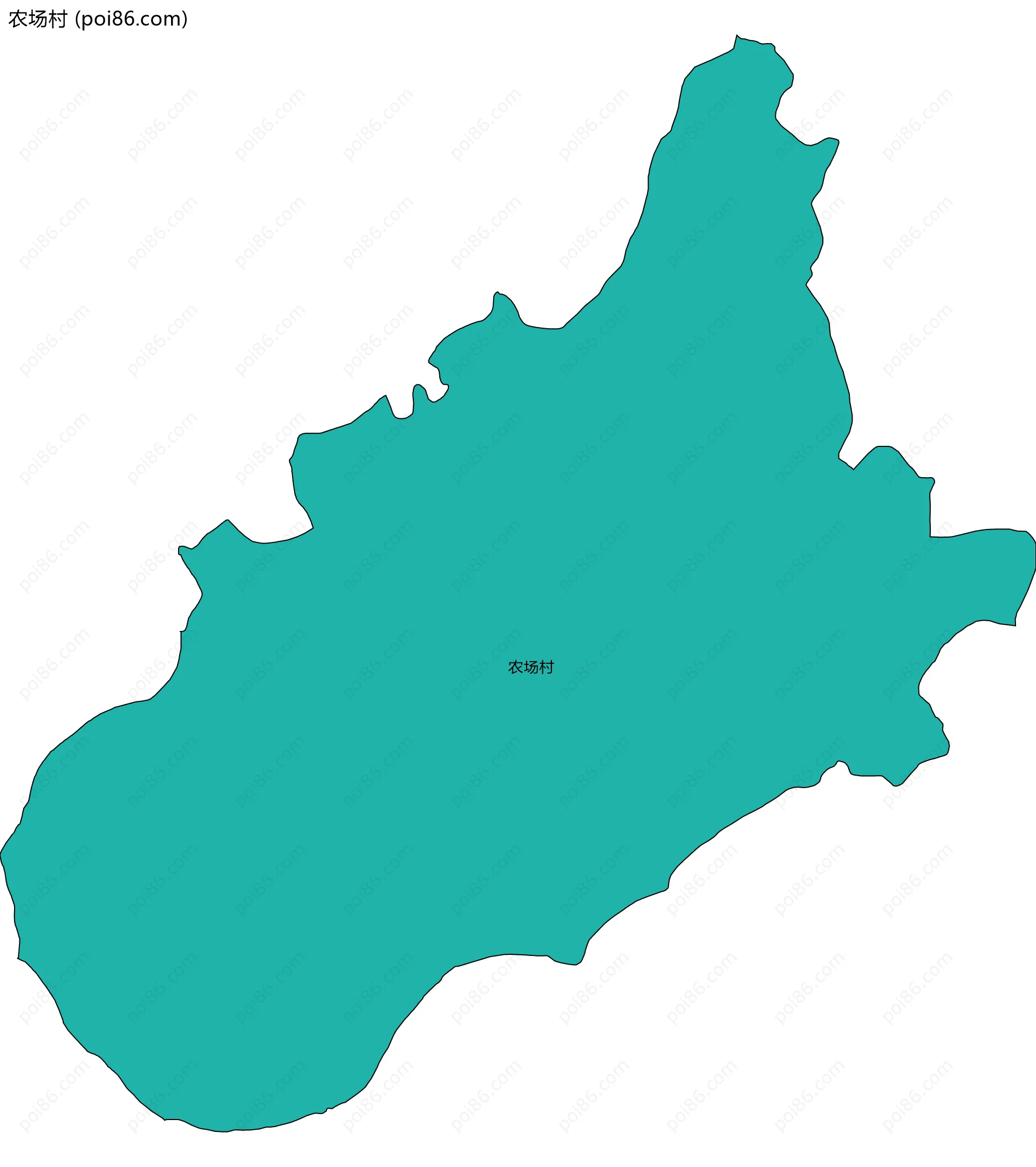 农场村边界地图