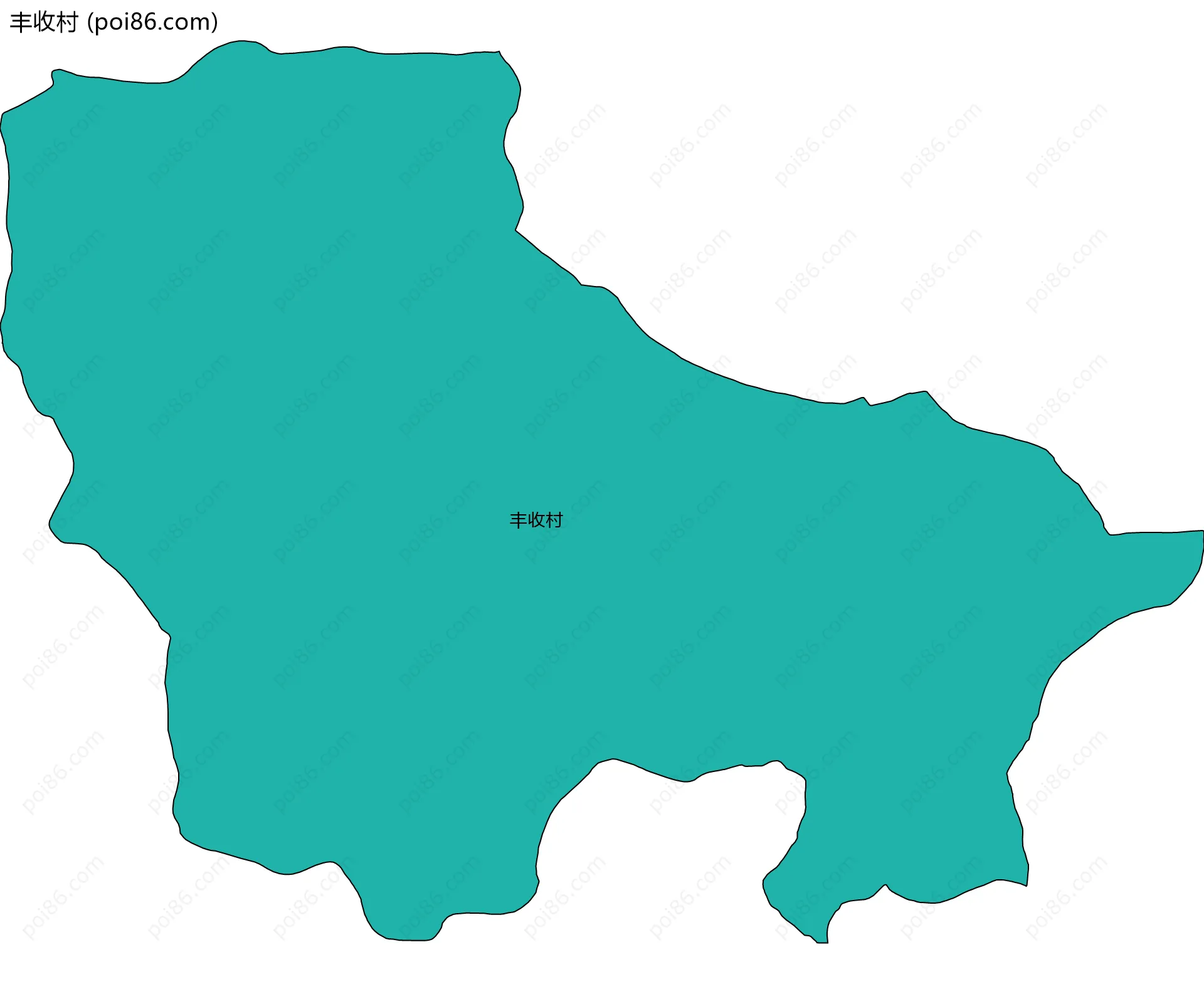 丰收村边界地图