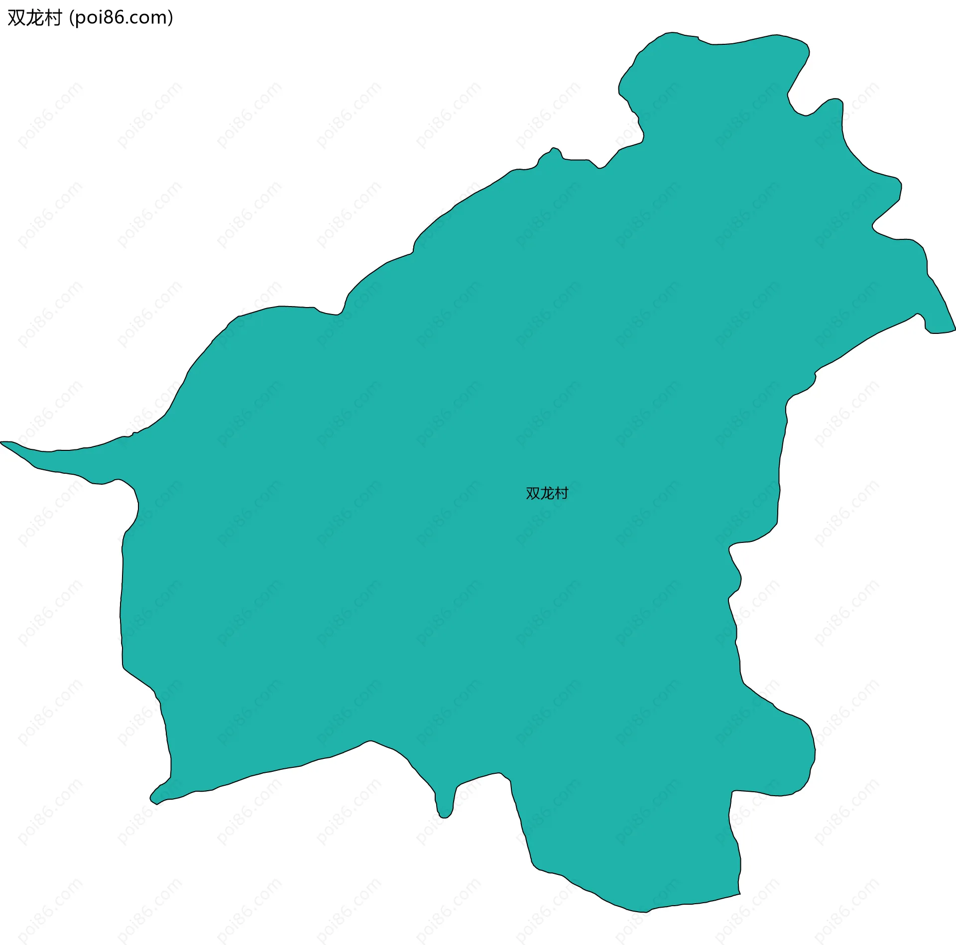 双龙村边界地图