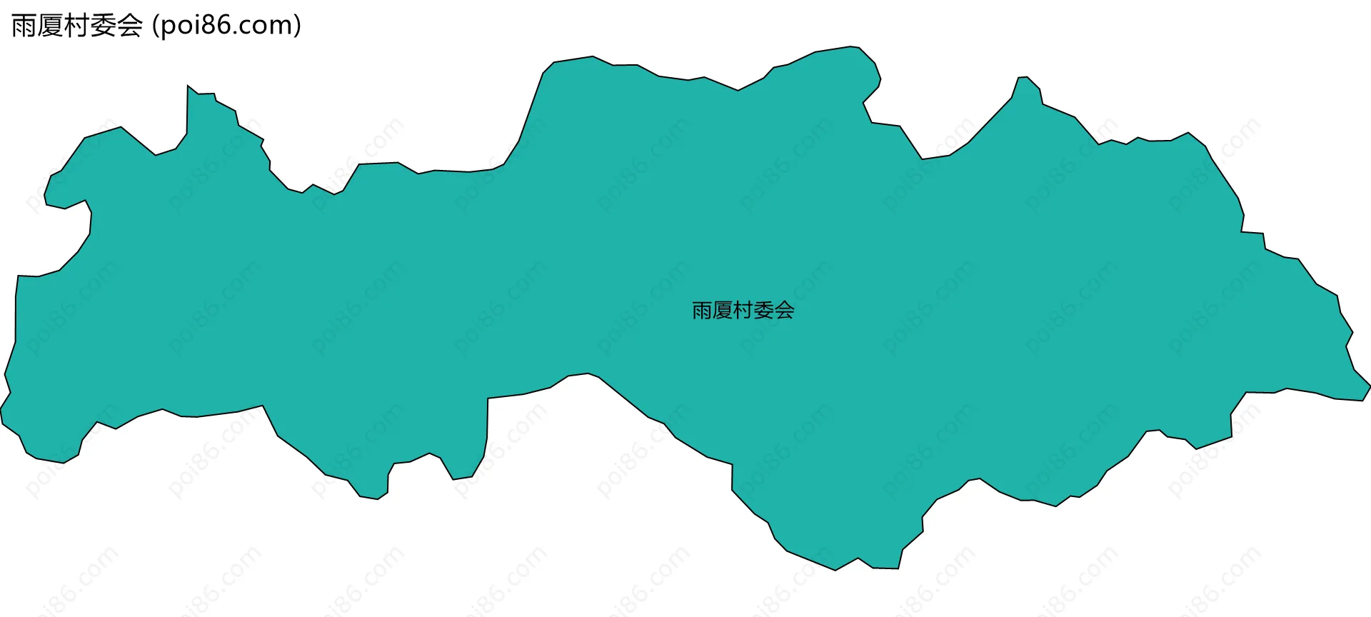 雨厦村委会边界地图
