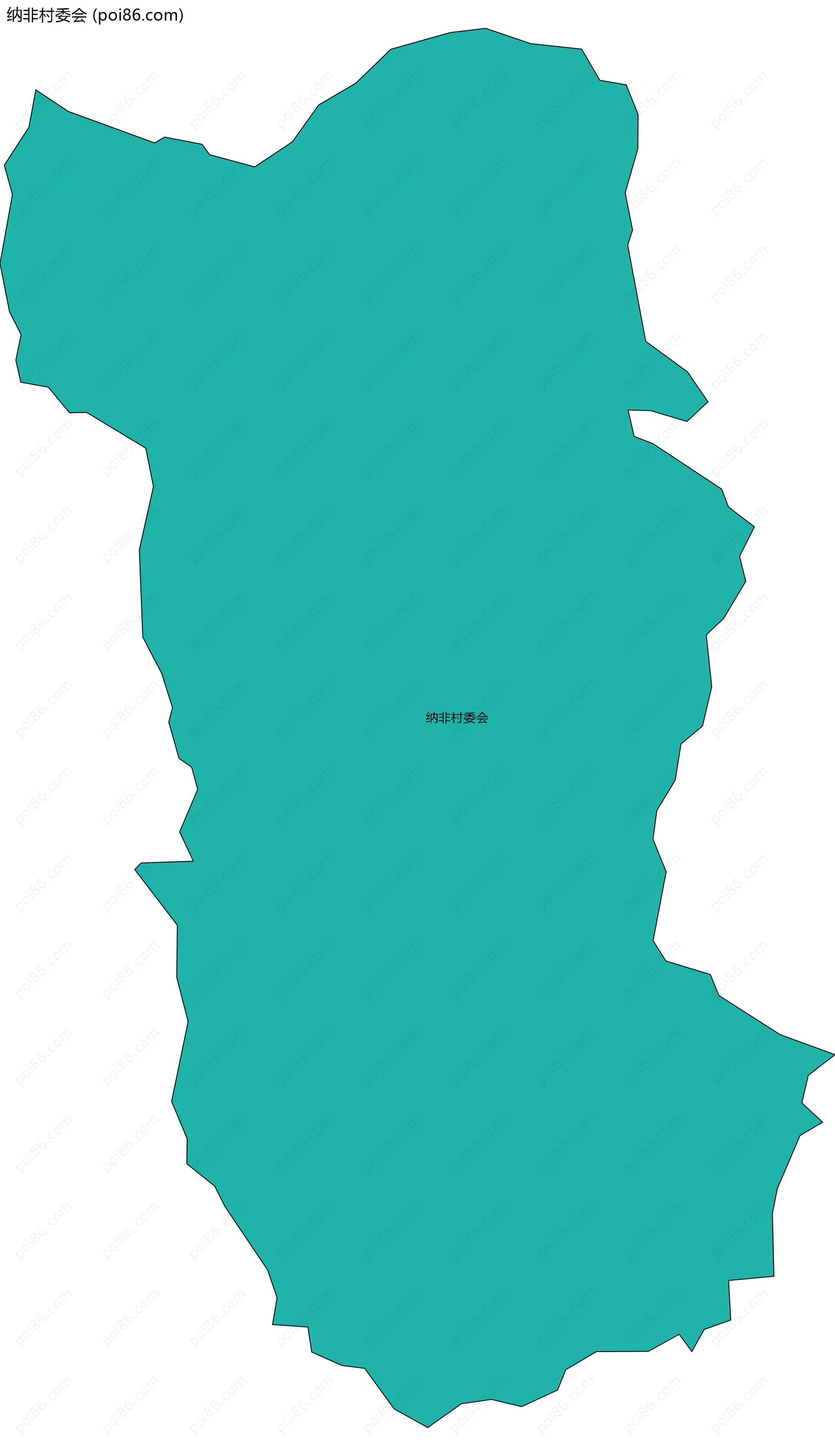 纳非村委会边界地图