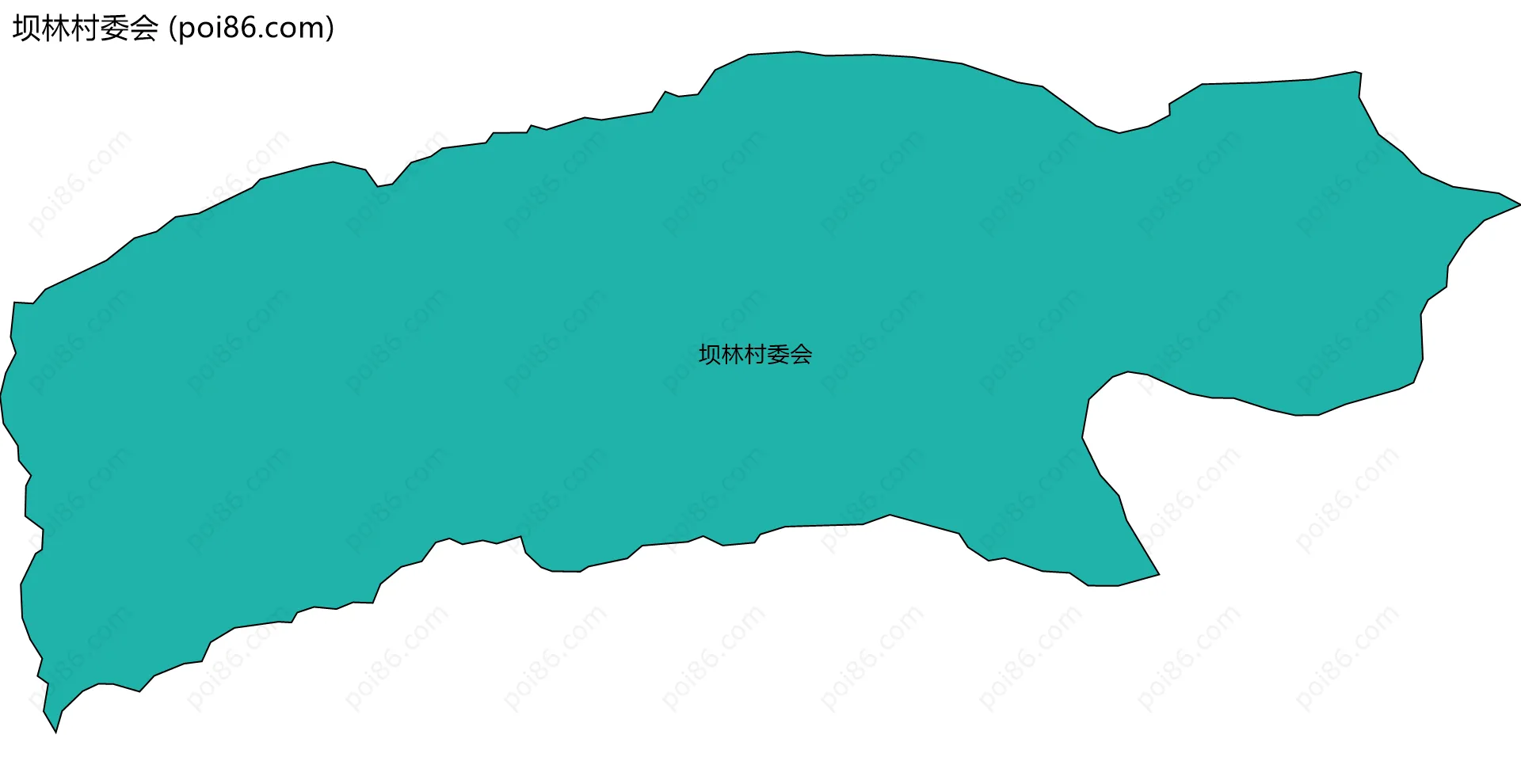 坝林村委会边界地图