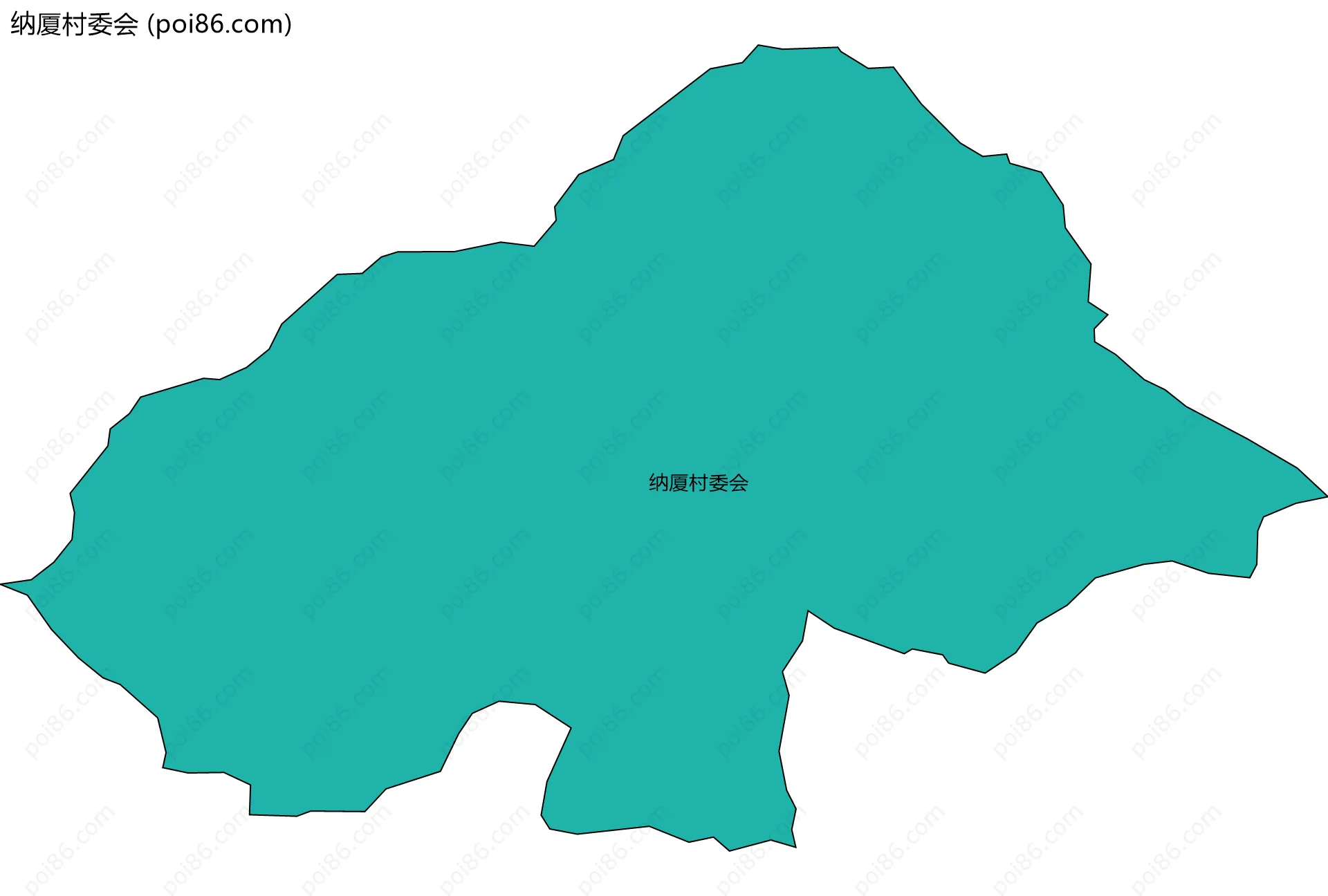 纳厦村委会边界地图