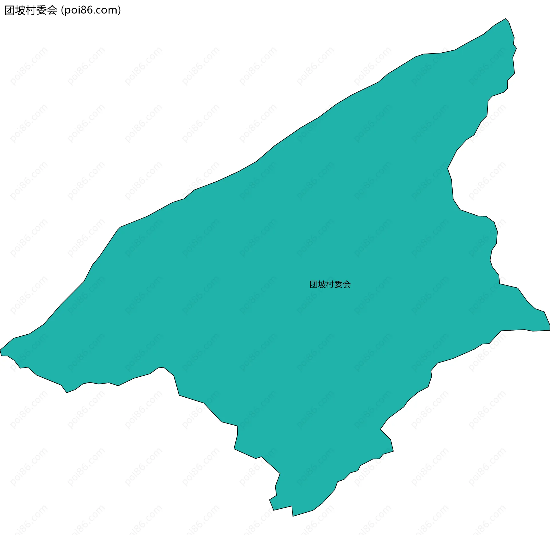 团坡村委会边界地图