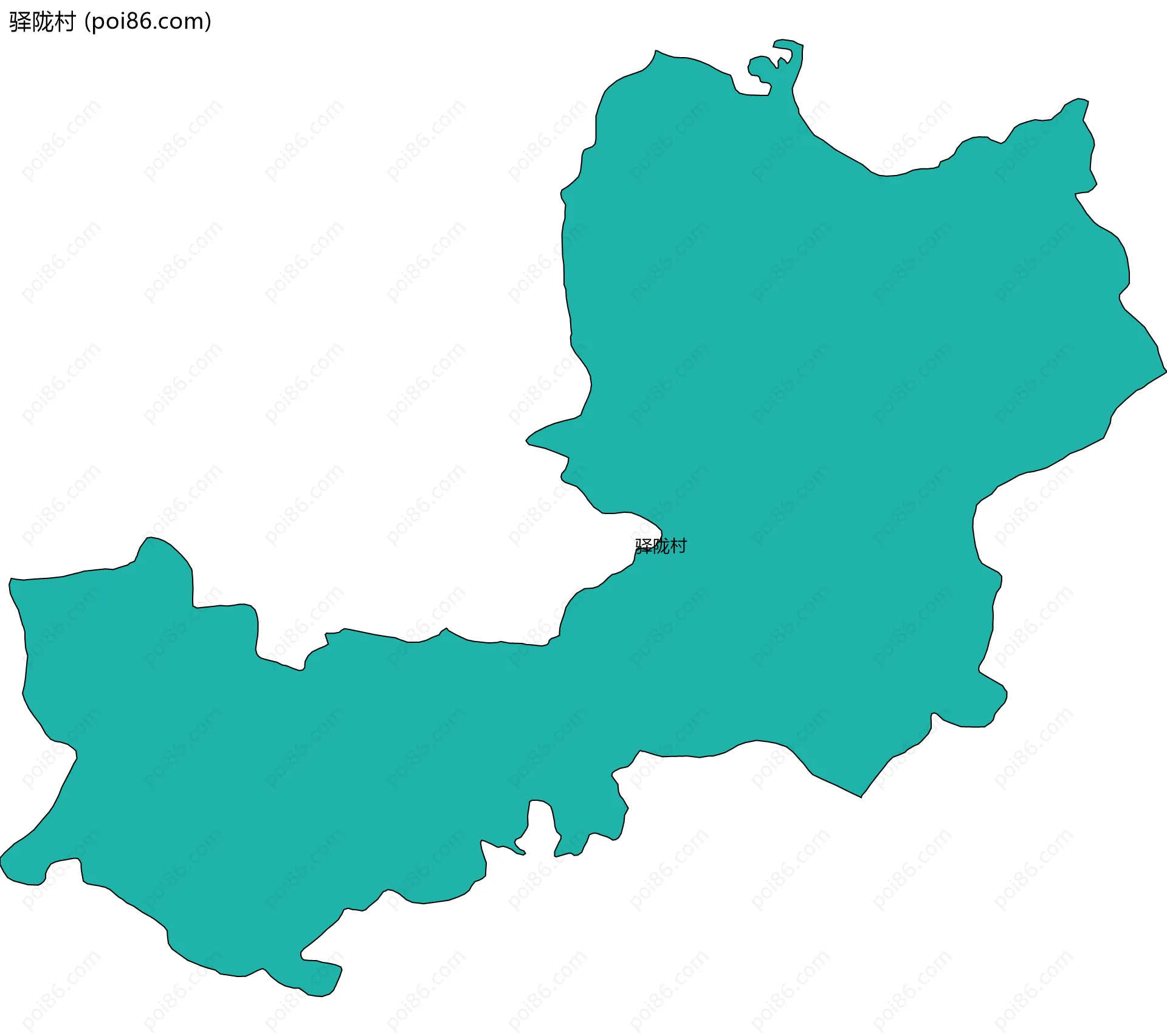 驿陇村边界地图