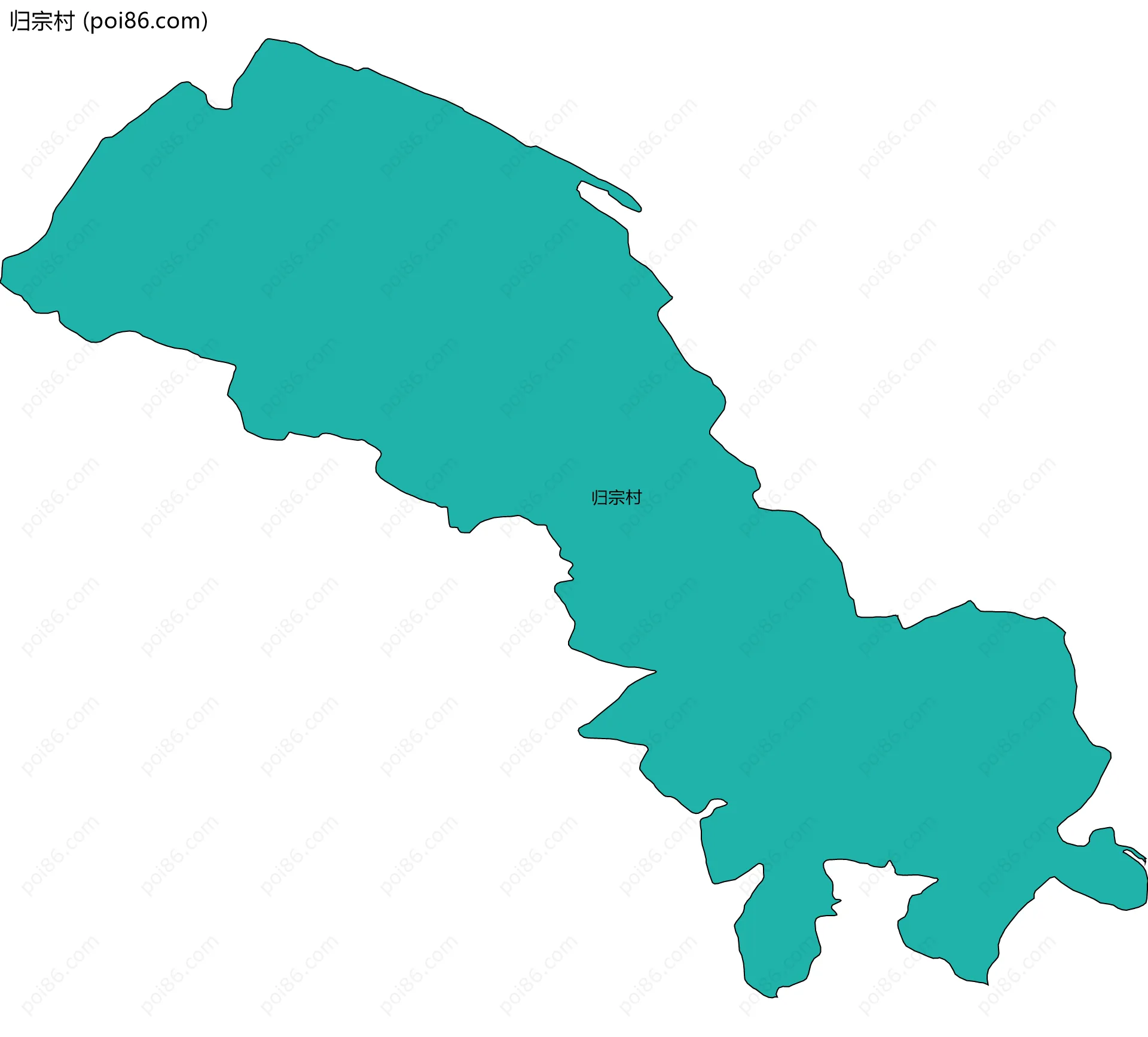归宗村边界地图