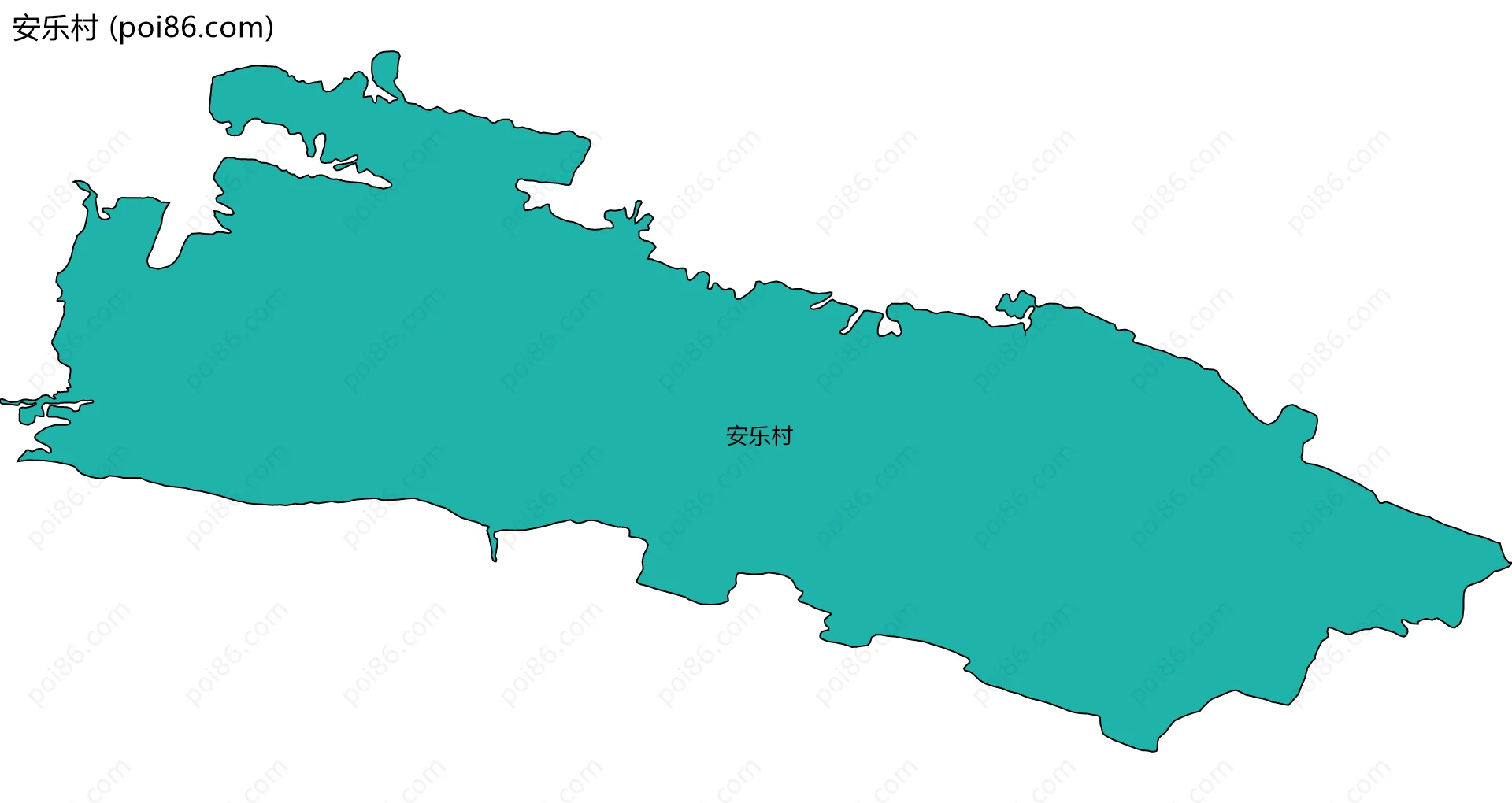 安乐村边界地图