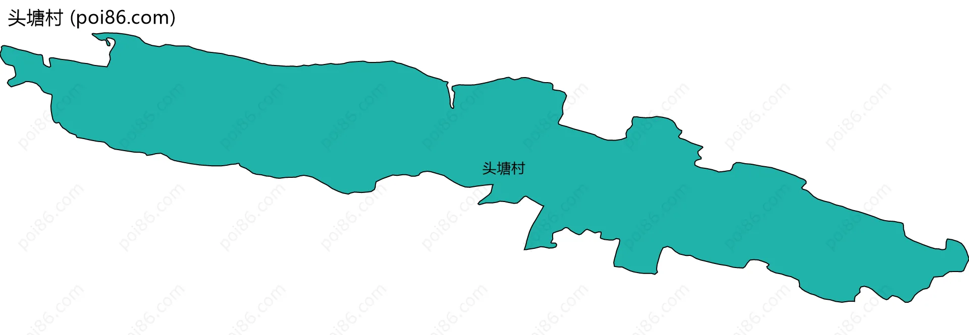 头塘村边界地图