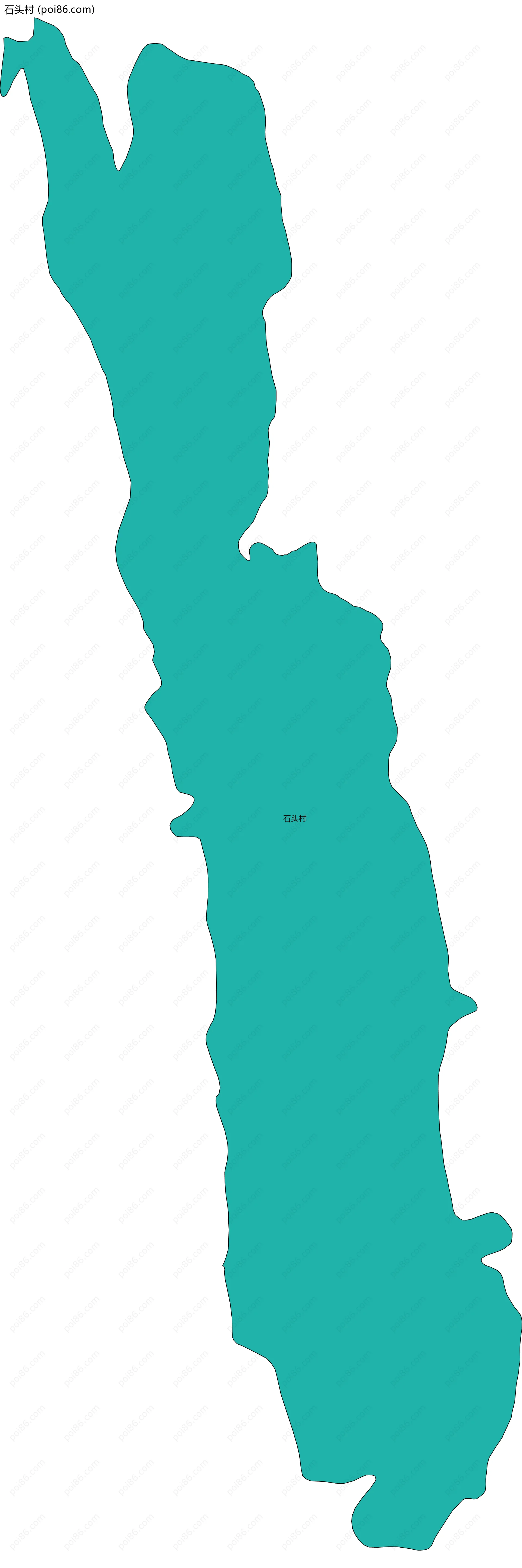 石头村边界地图