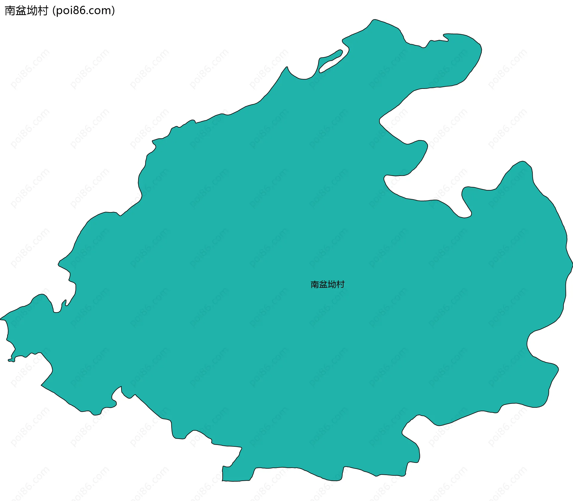 南盆坳村边界地图
