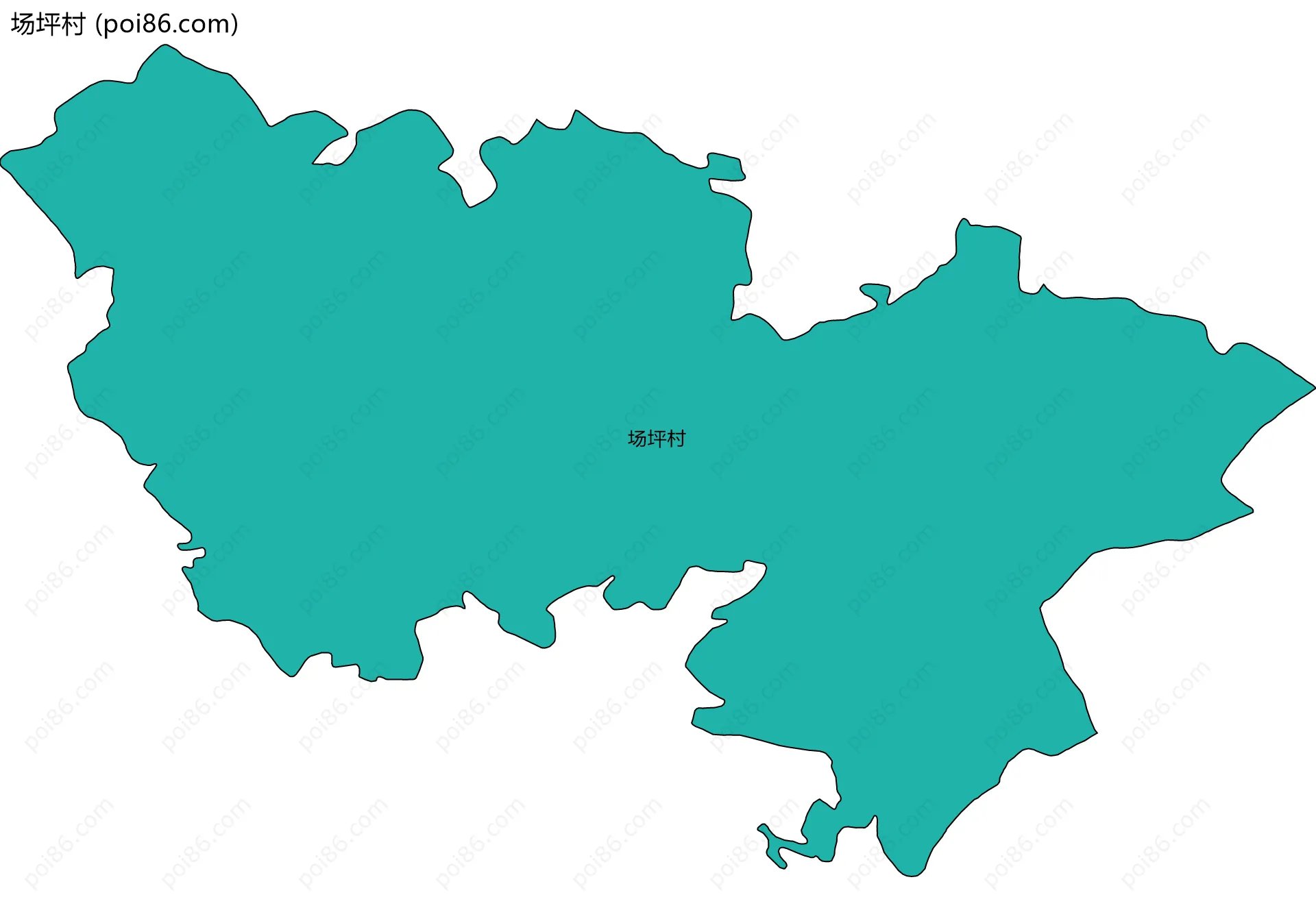 场坪村边界地图