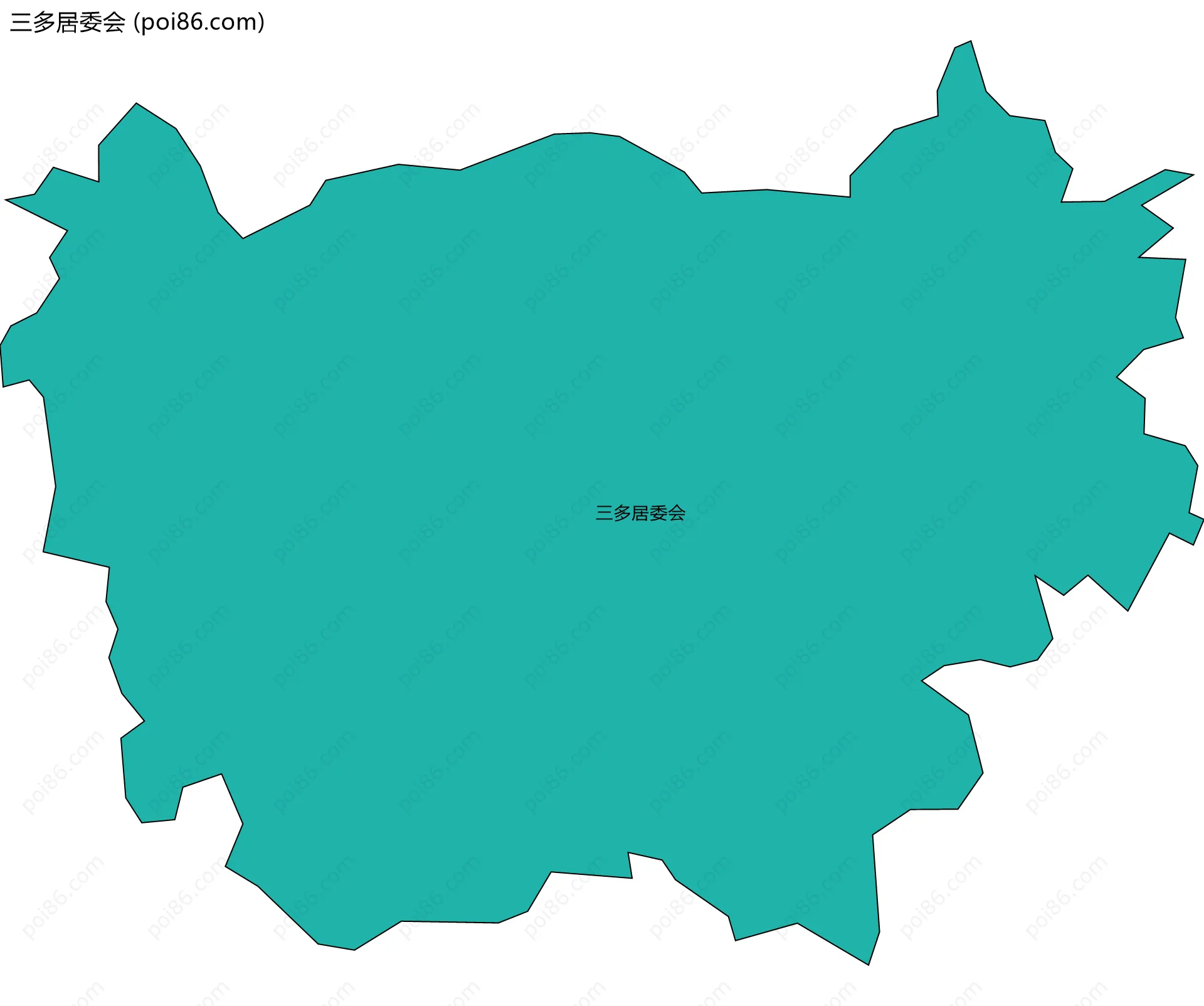 三多居委会边界地图