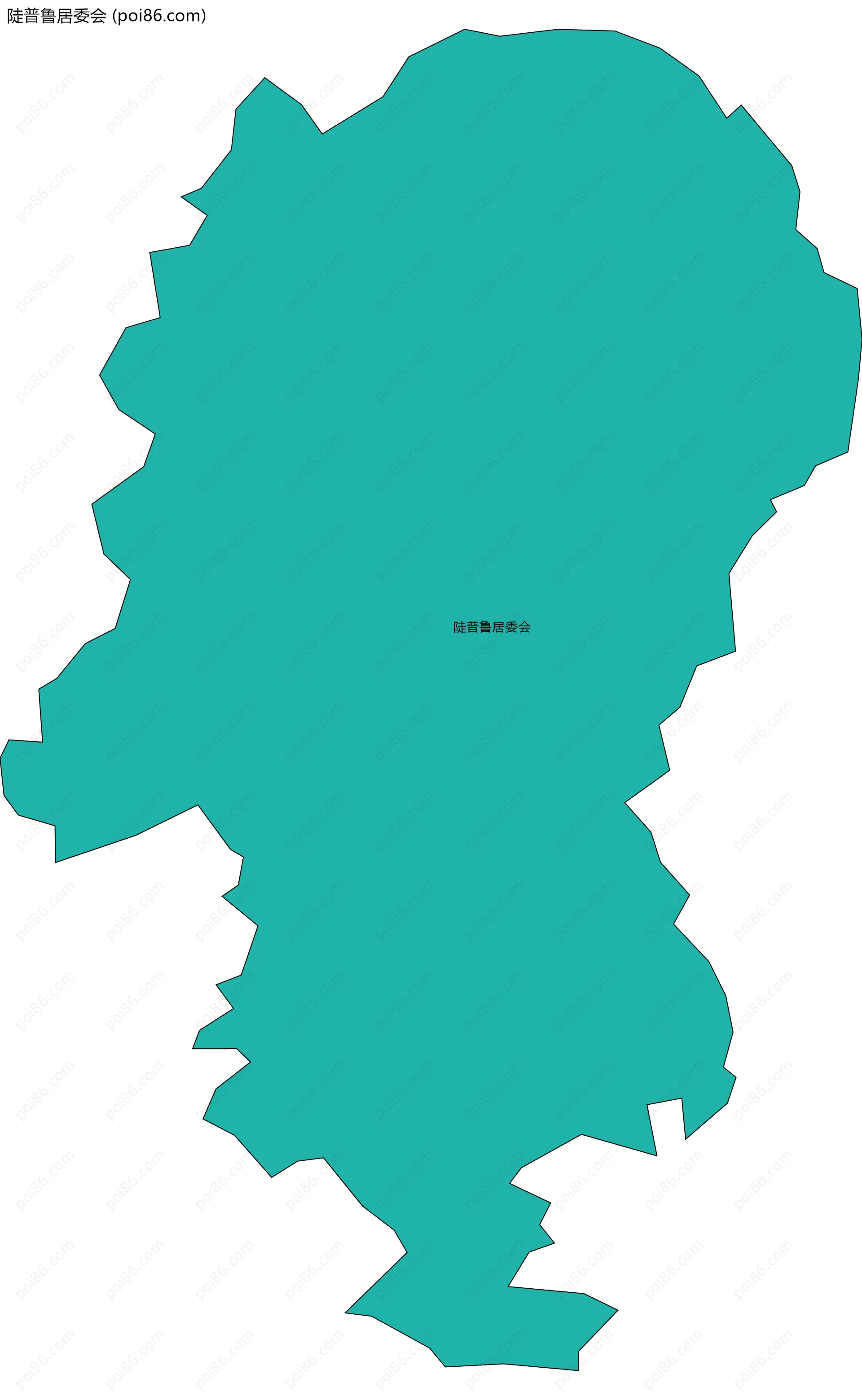 陡普鲁居委会边界地图