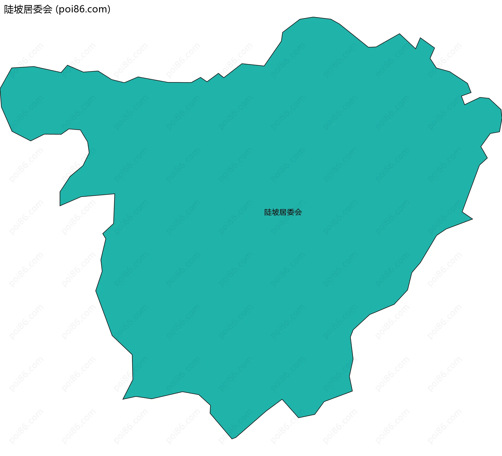 陡坡居委会边界地图