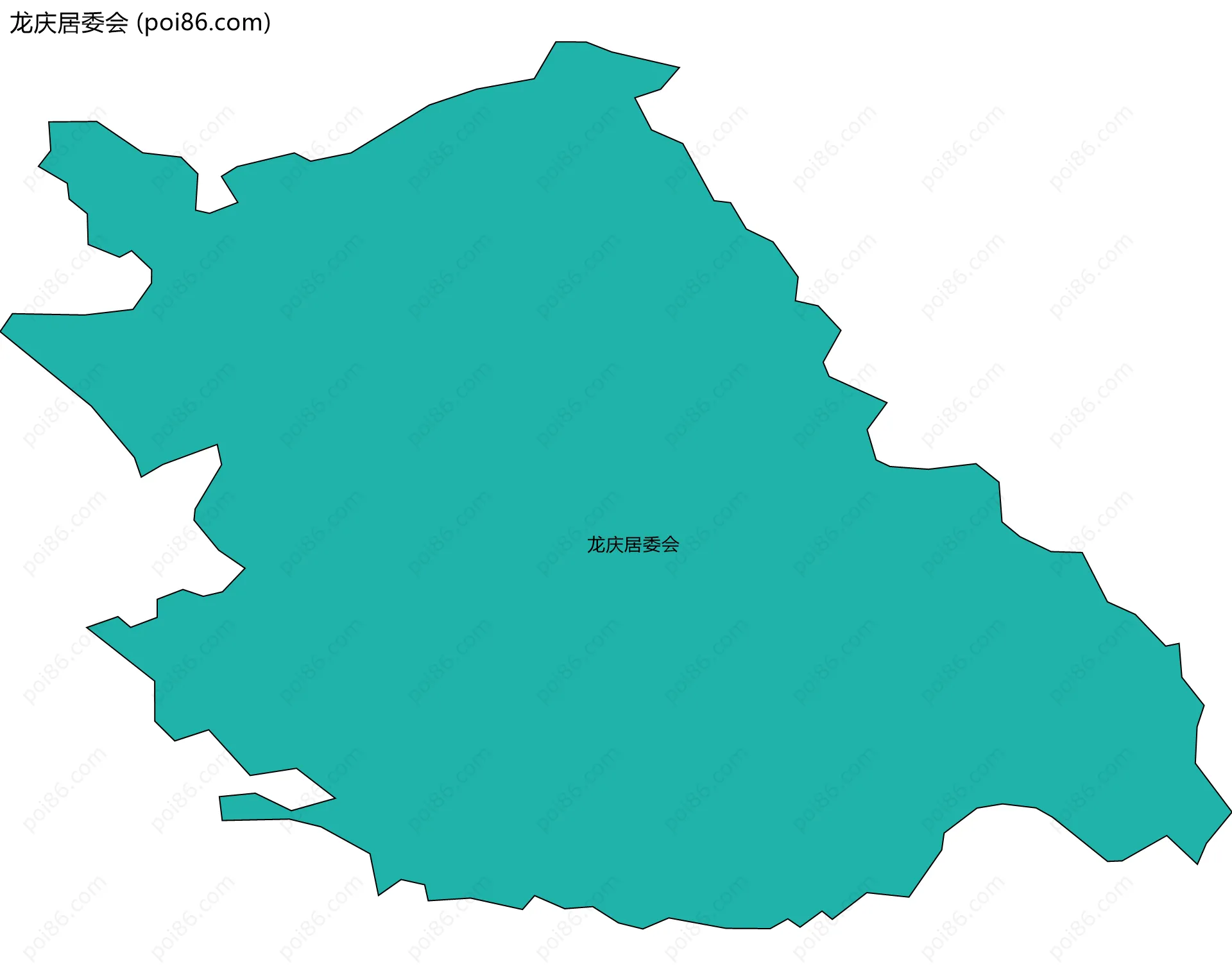 龙庆居委会边界地图