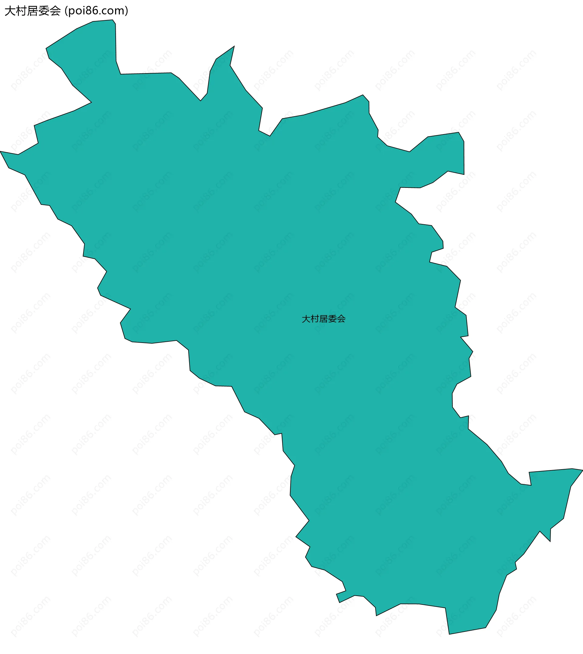 大村居委会边界地图