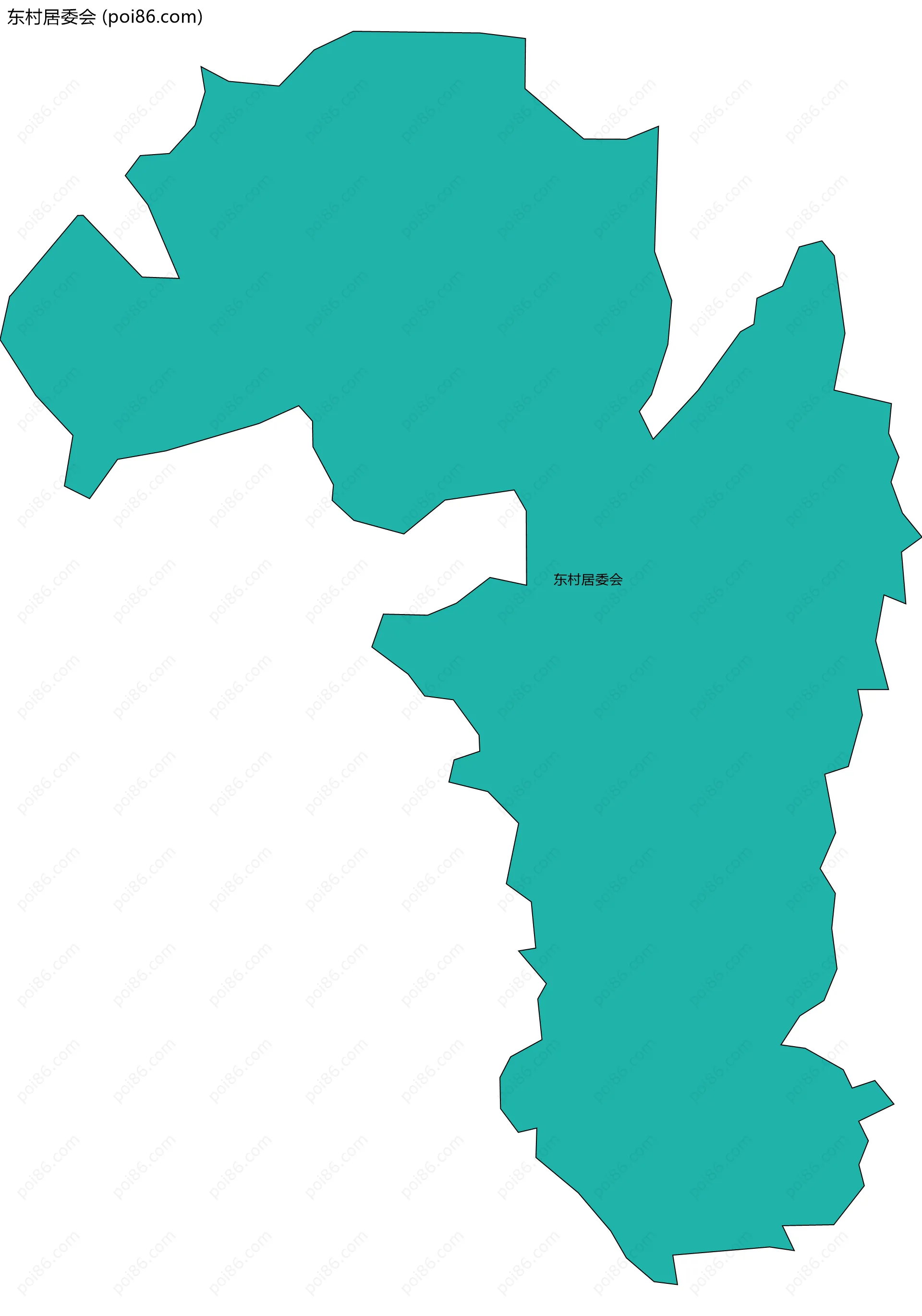 东村居委会边界地图